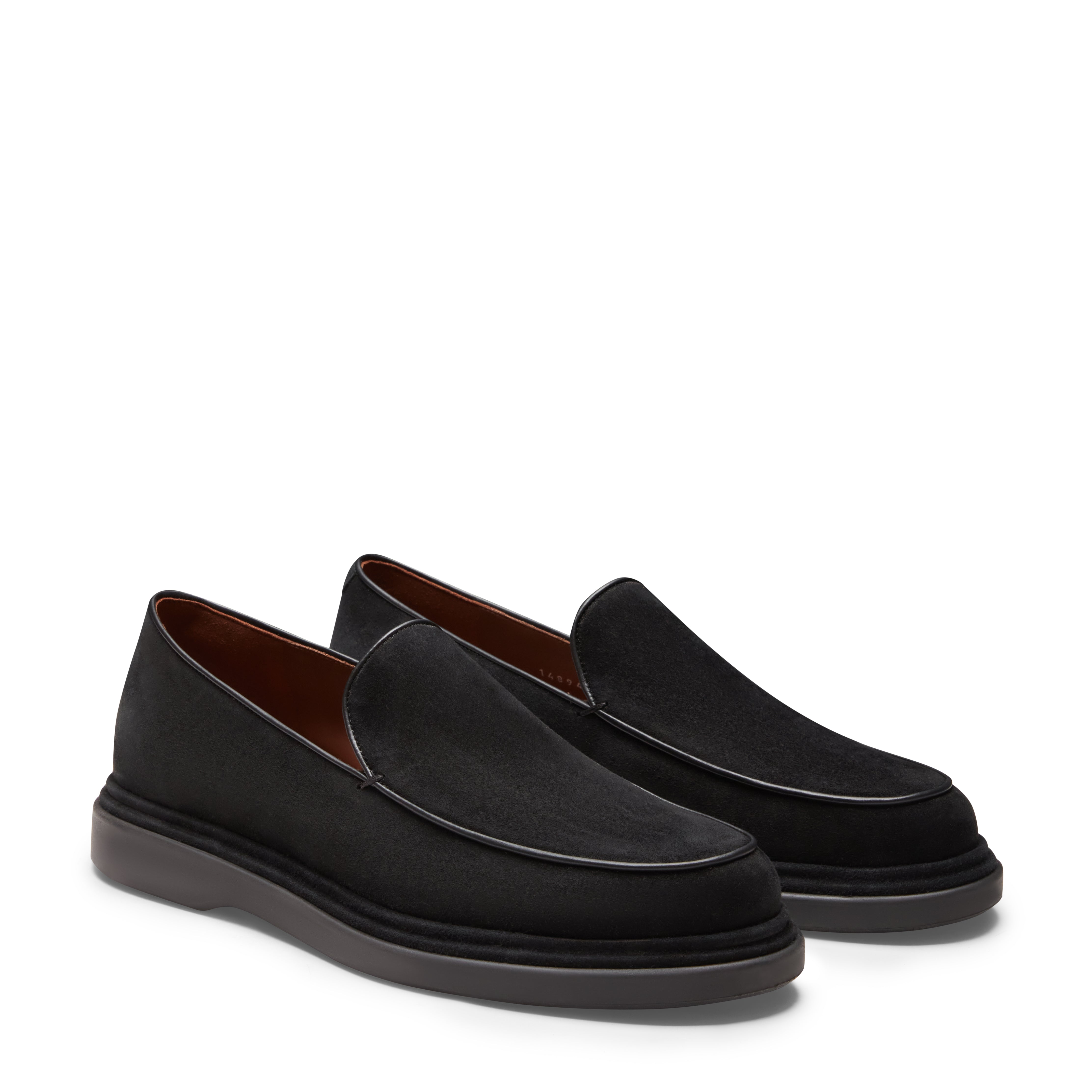 F.lli Rossetti 14894 Mocassino Suede Nero Uomo