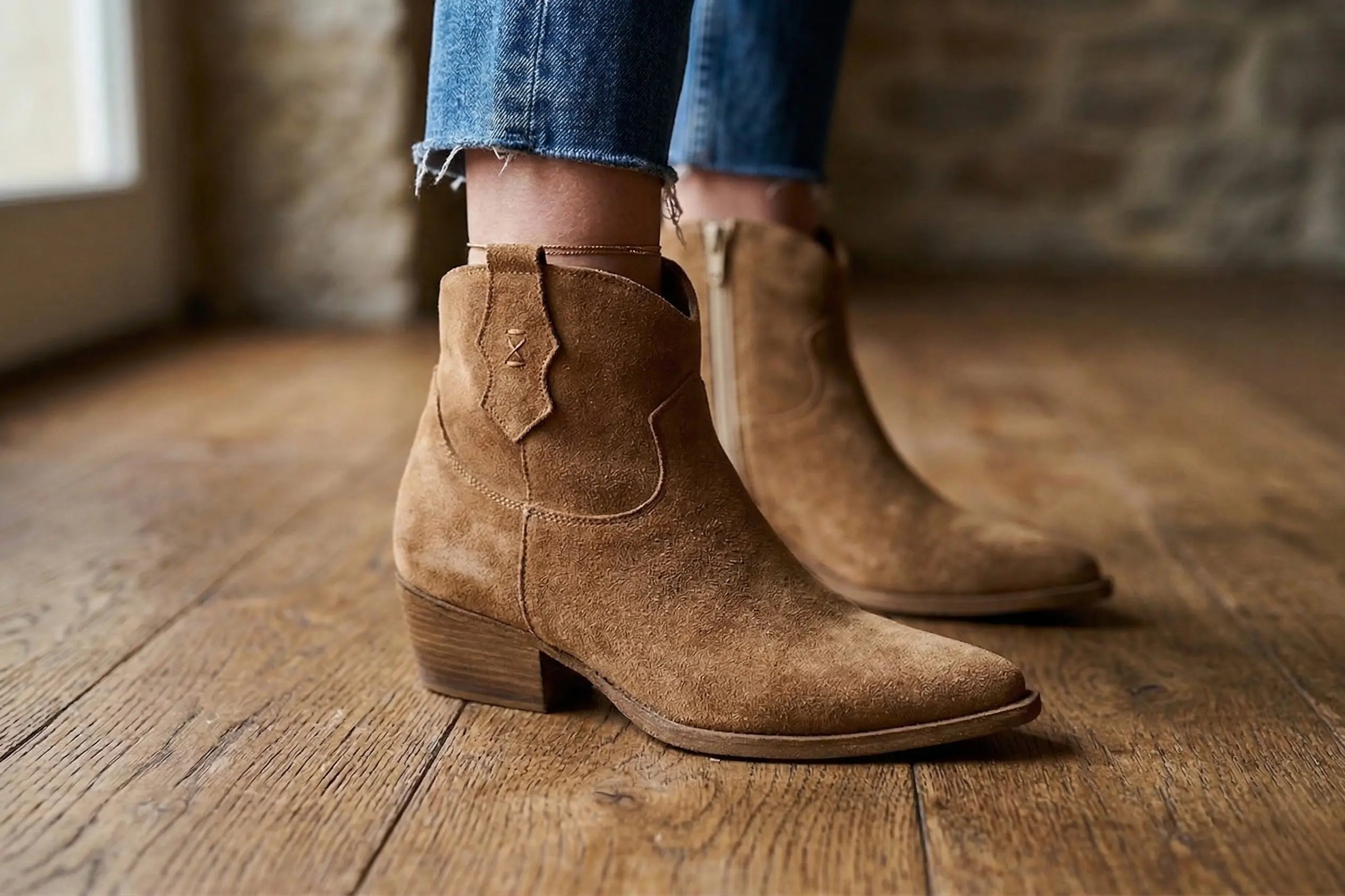 Sandro Barbera Brenda Camel stivaletti donna camoscio tacco 5 cm