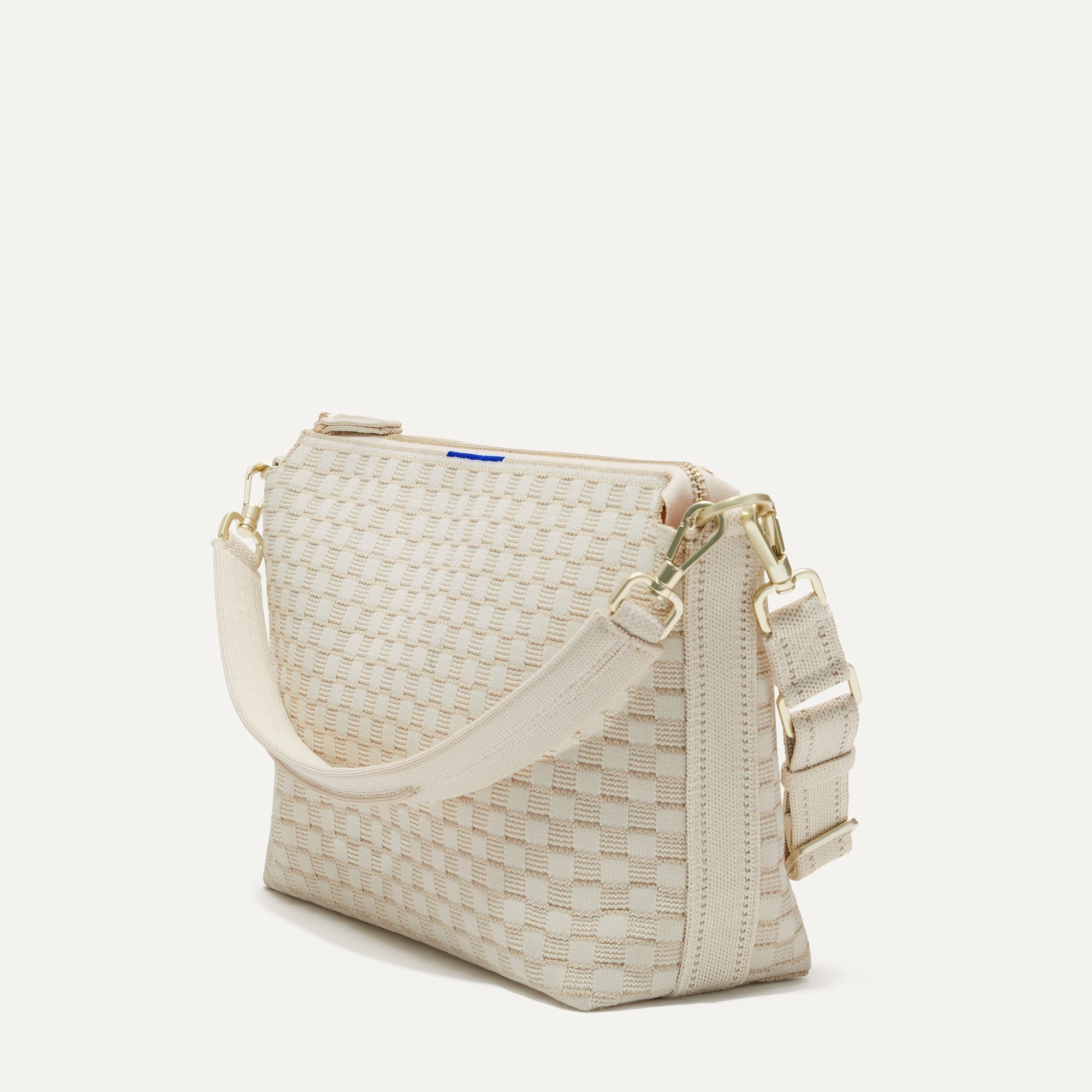 Rothy's The Daily Crossbody borsa tracolla avorio White Sand zip