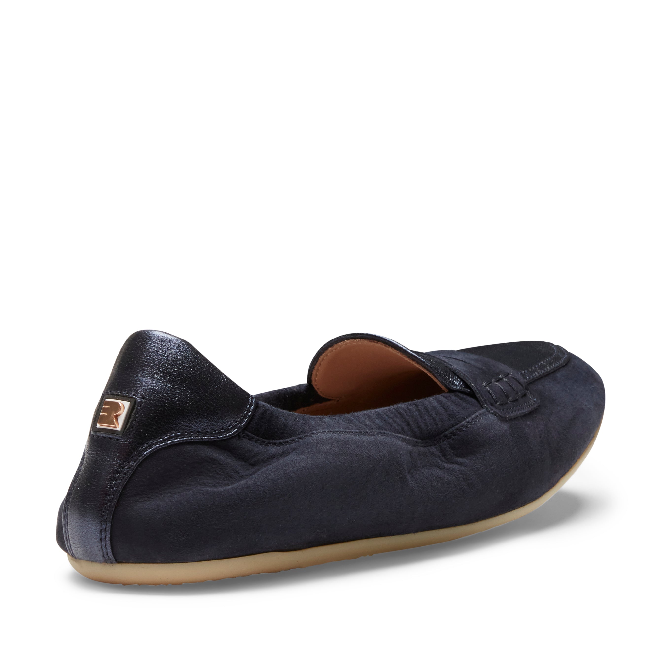 F.lli Rossetti 77225 mocassino slim flat suede blu navy
