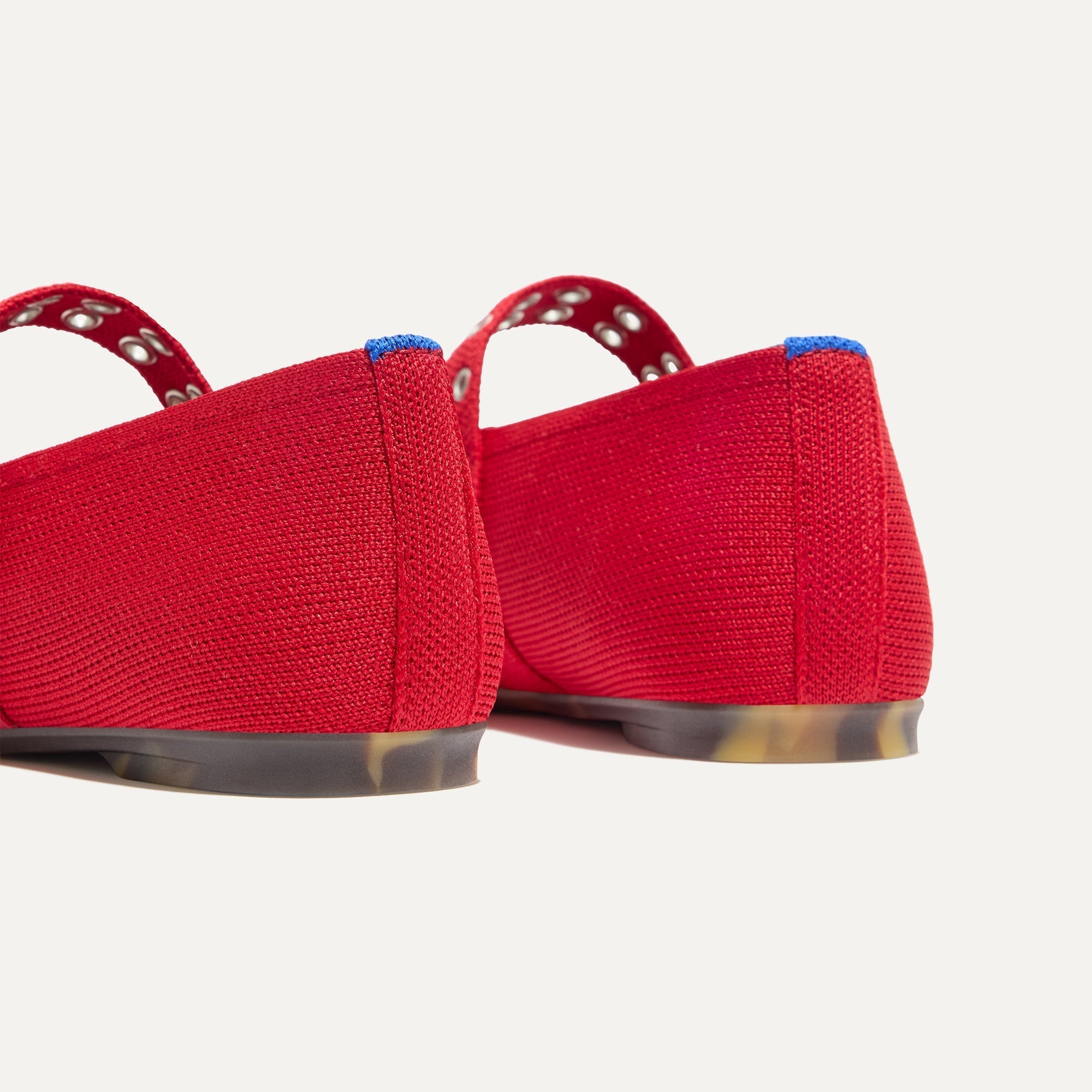 Rothy's Max Buckle Mary Jane ballerine Cherry rosse knit