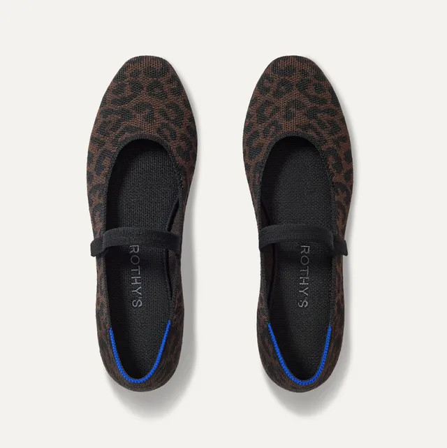 Rothy's The Square Mary Jane ballerine Classic Cheetah