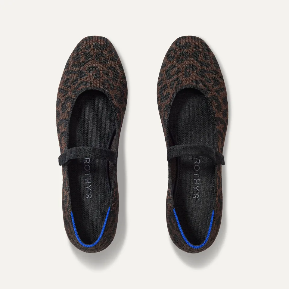 Rothy's The Square Mary Jane ballerine Classic Cheetah