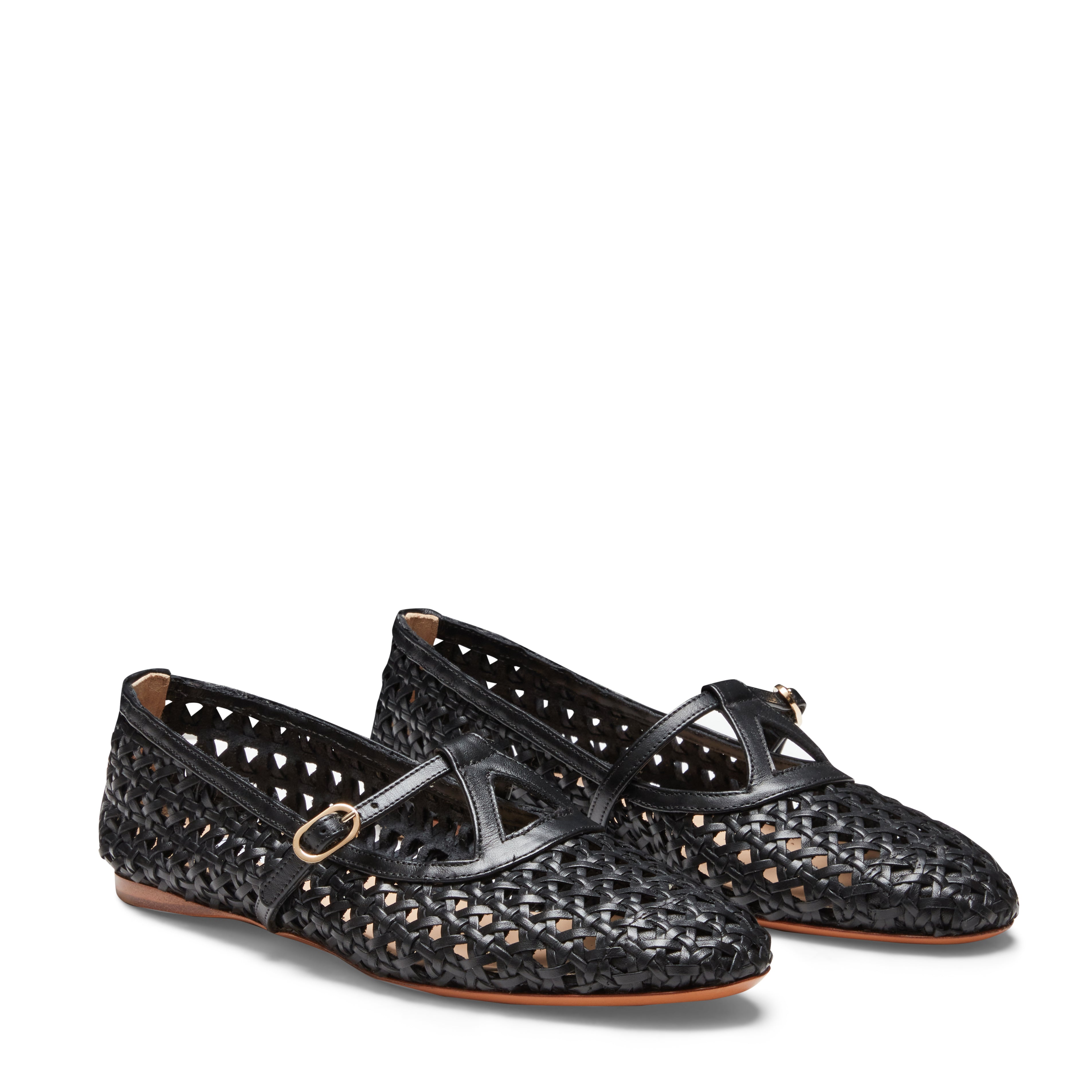 F.lli Rossetti 68246 ballerina pelle nera cinturino