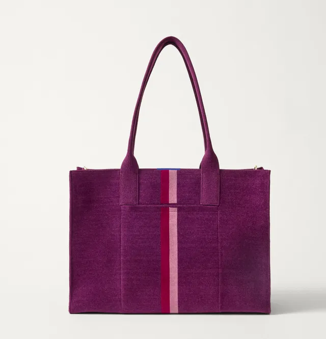 Rothy's Classic Tote tote bag ReVelvet Orchid viola