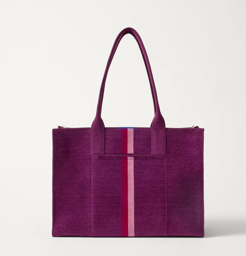 Rothy's Classic Tote tote bag ReVelvet Orchid viola