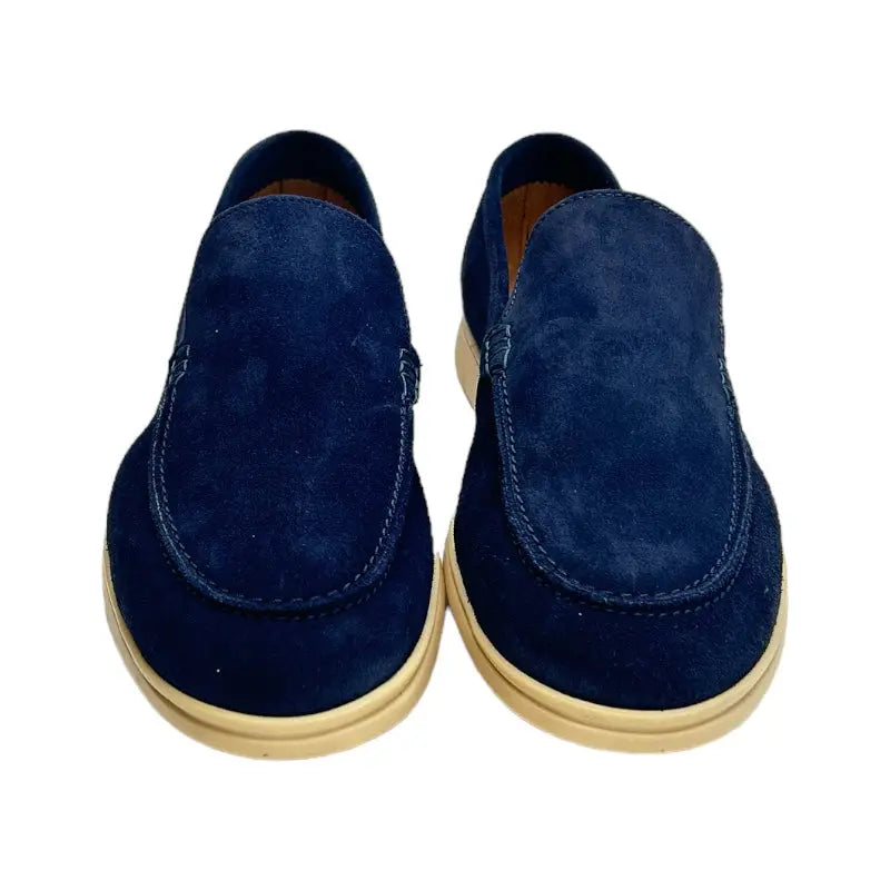 Sandro Barbera 5780 Cam Blu loafer blu scamosciato