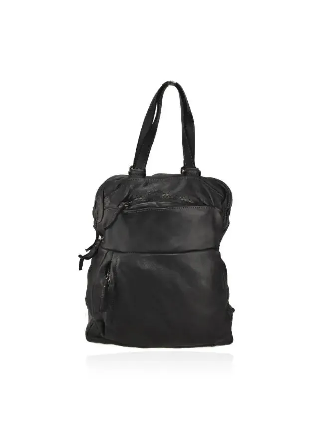 Sandro Barbera Zainetti BAV 134 Zaino Nero Pelle