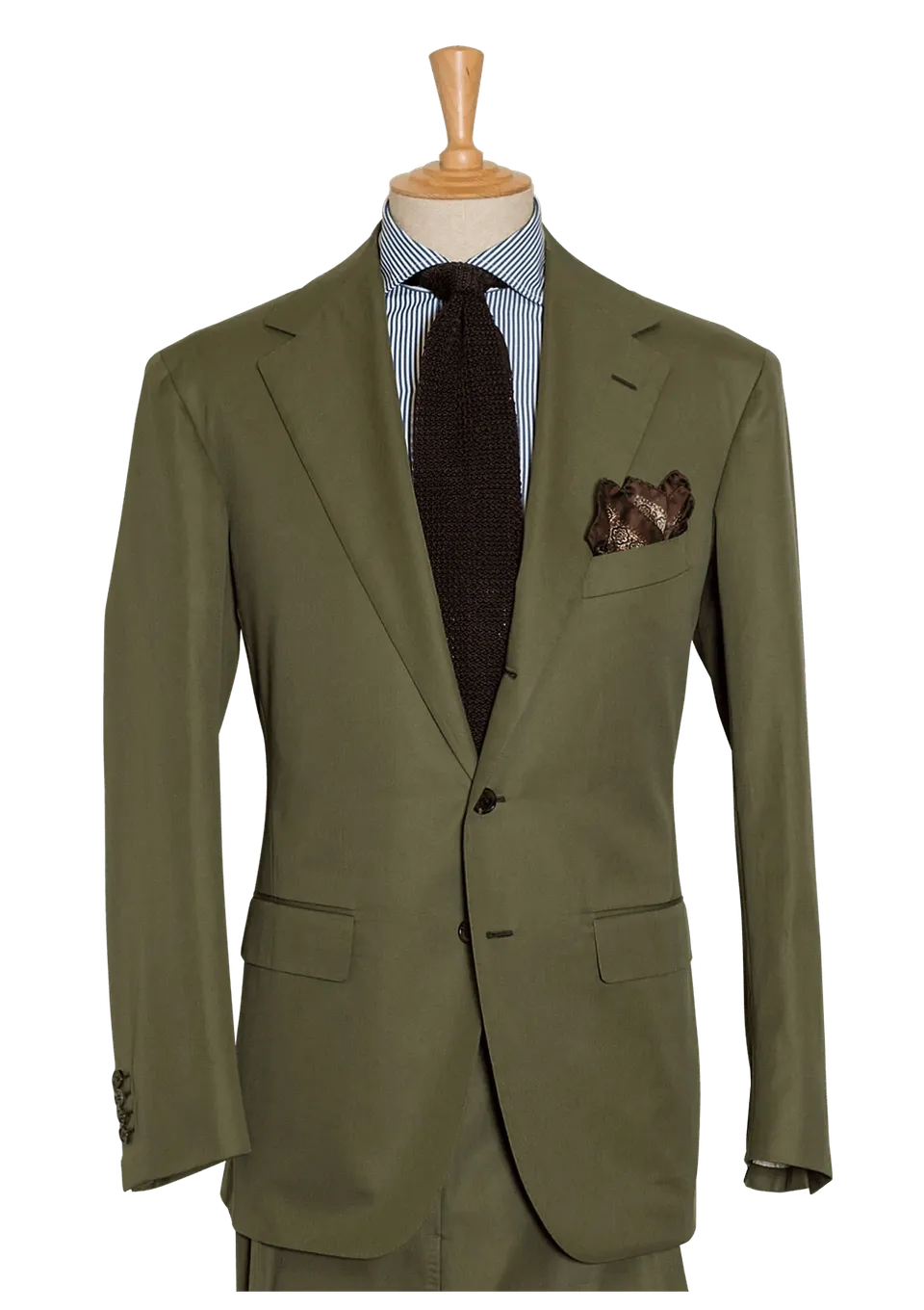 Stefano Bemer Suits SV1008 completo uomo cotone verde 54