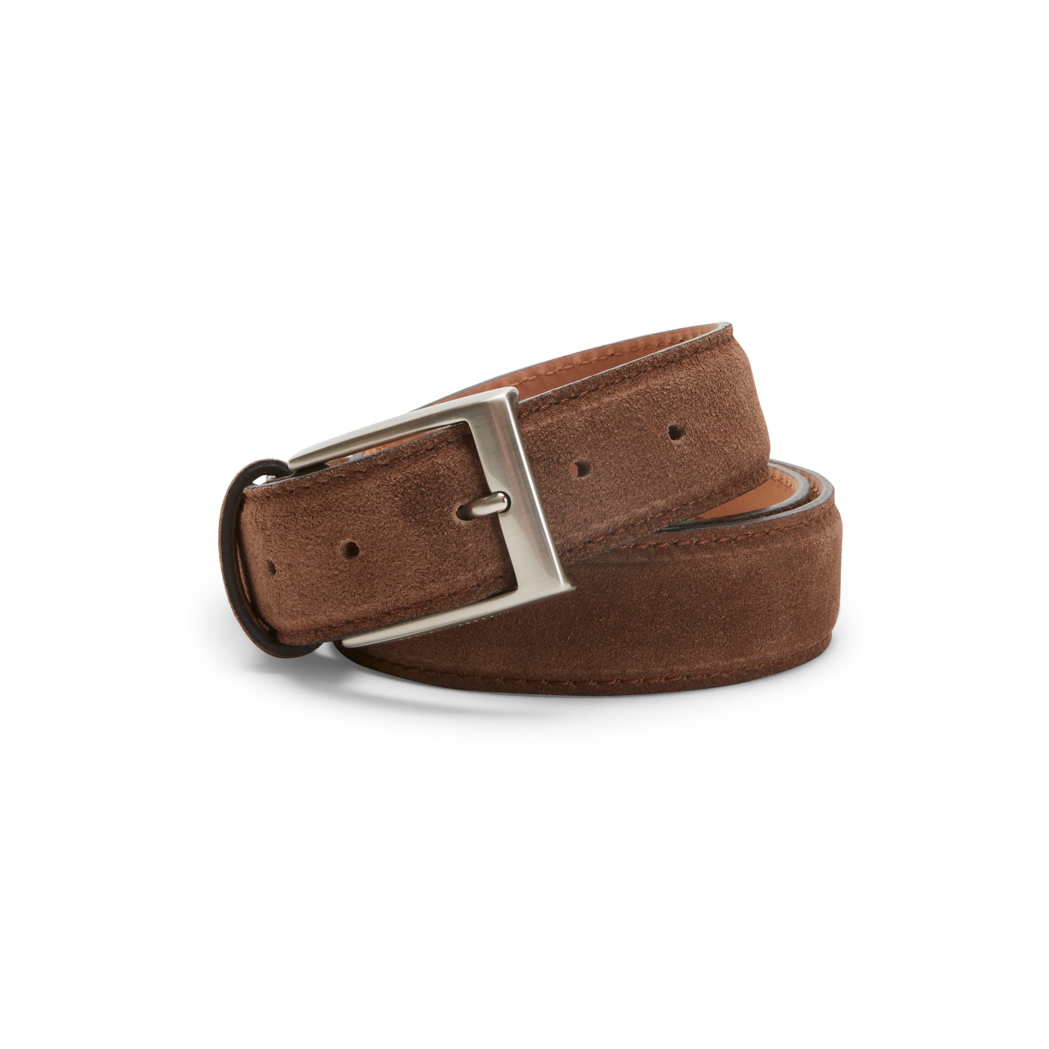 F.lli Rossetti 97537 cintura uomo suede tabacco regolabile