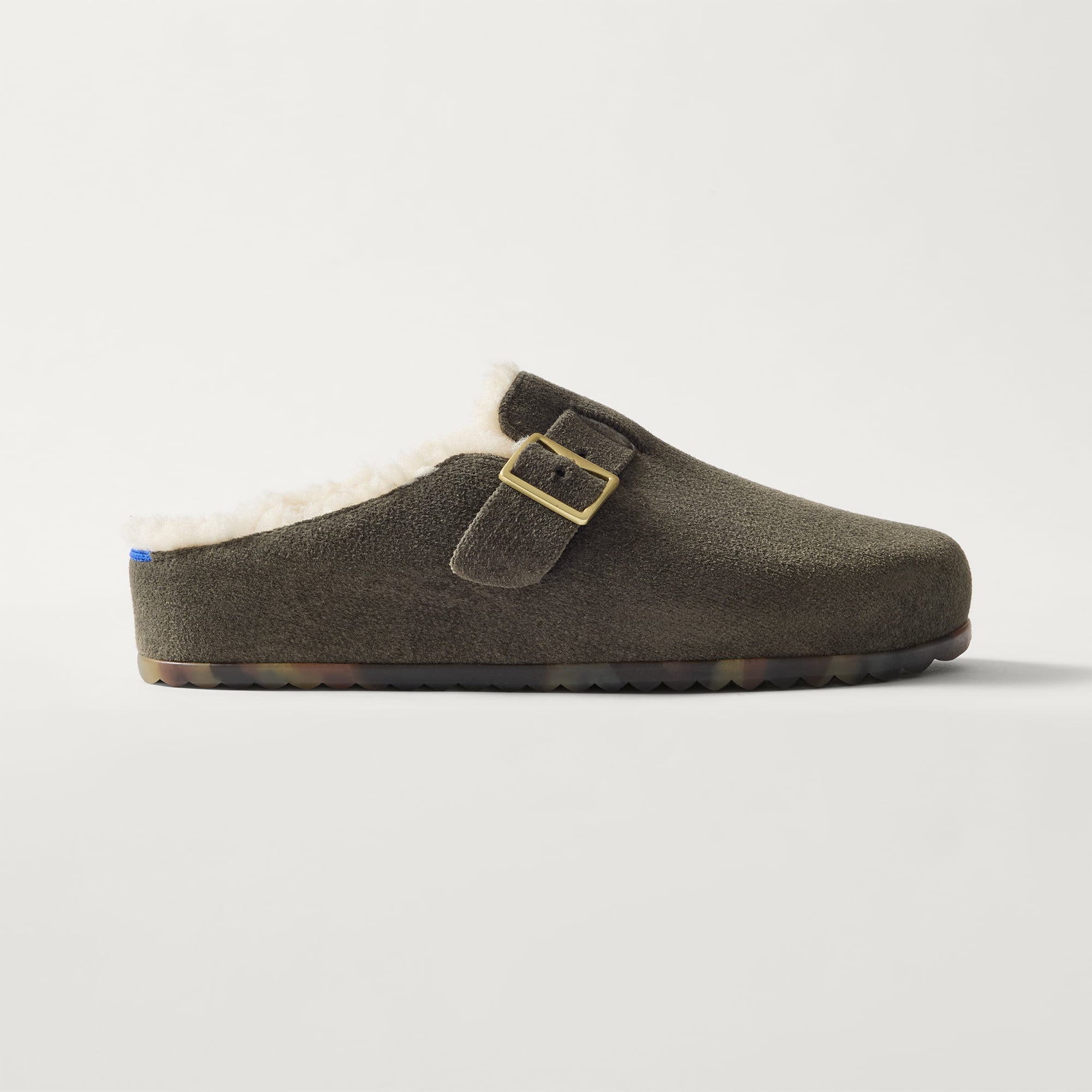 Rothy's The Teddy Buckle Clog zoccoli donna Olive ReVelvet