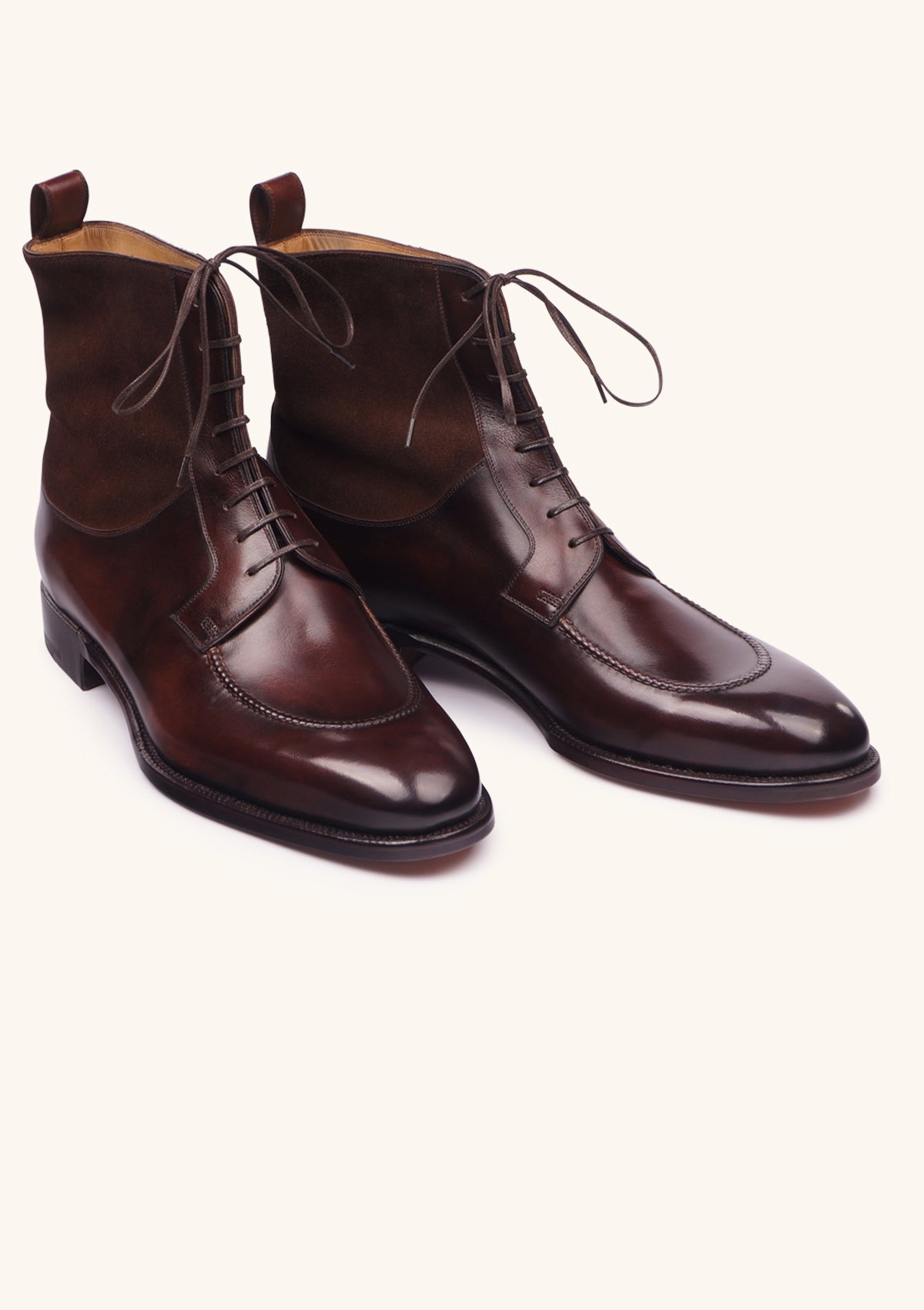 Stefano Bemer C7800 stivali derby pelle marrone