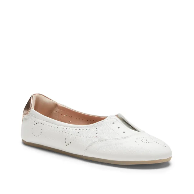 F.lli Rossetti 77226 Ballerina Donna Pelle Bianco Gomma