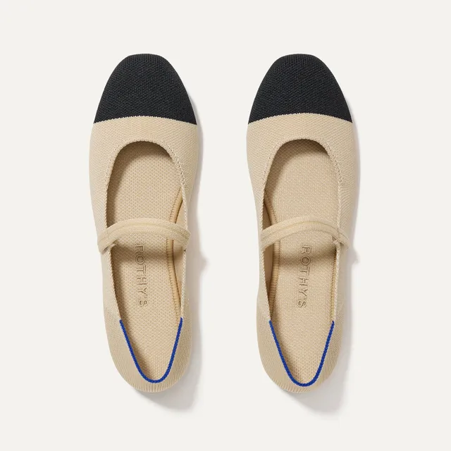 Rothy's The Square Mary Jane ballerine donna Cream Captoe avorio