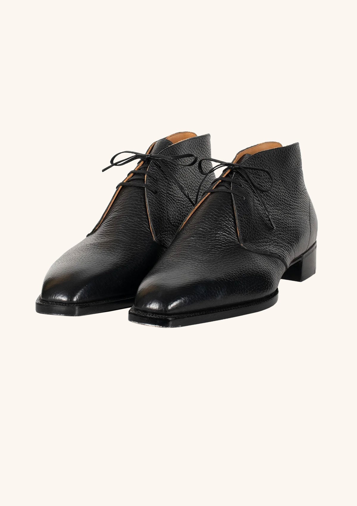 Stefano Bemer Boots T7230 stivaletti chukka neri pelle cervo