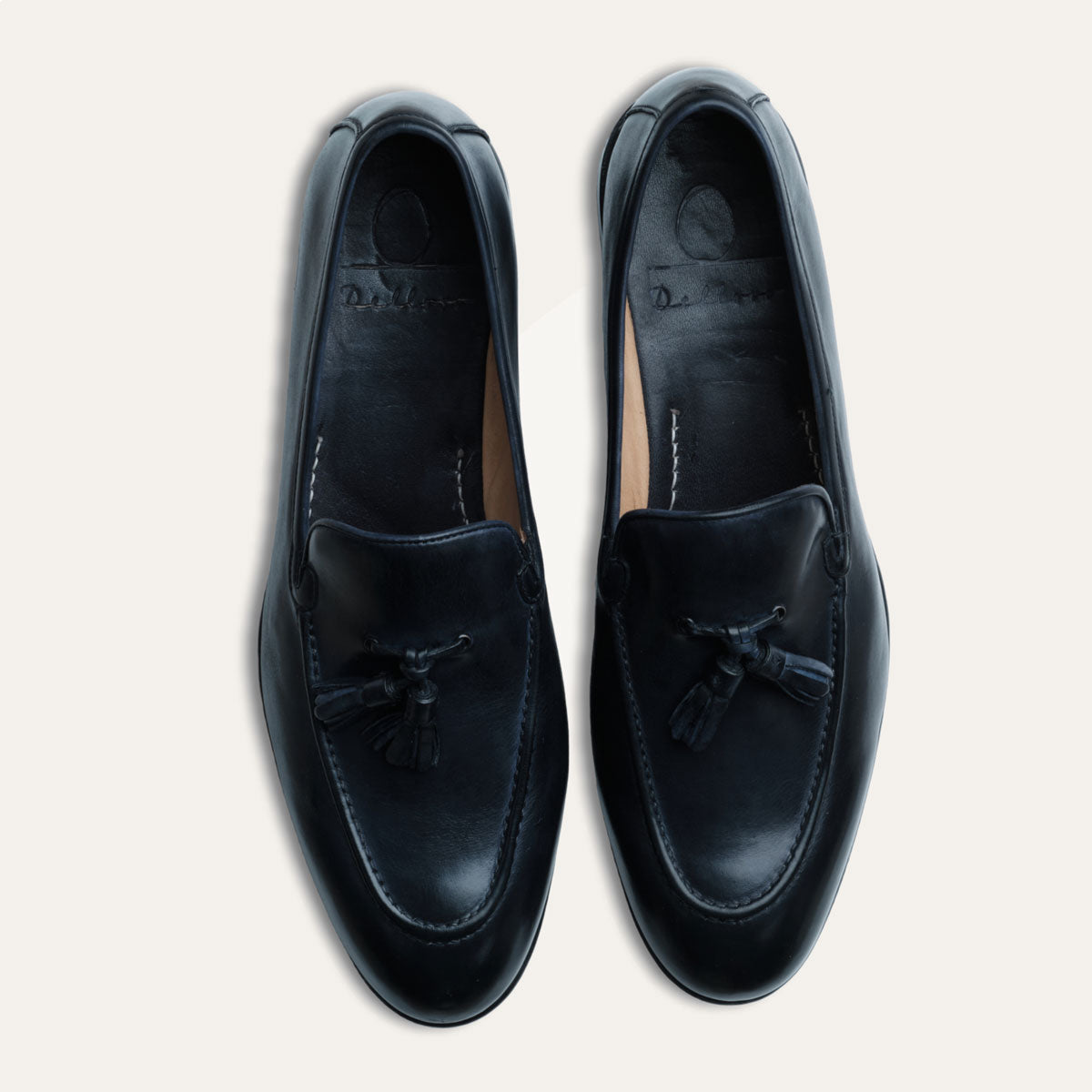 Dellovo Mocassini Tartaglia loafer nappine siena pelle