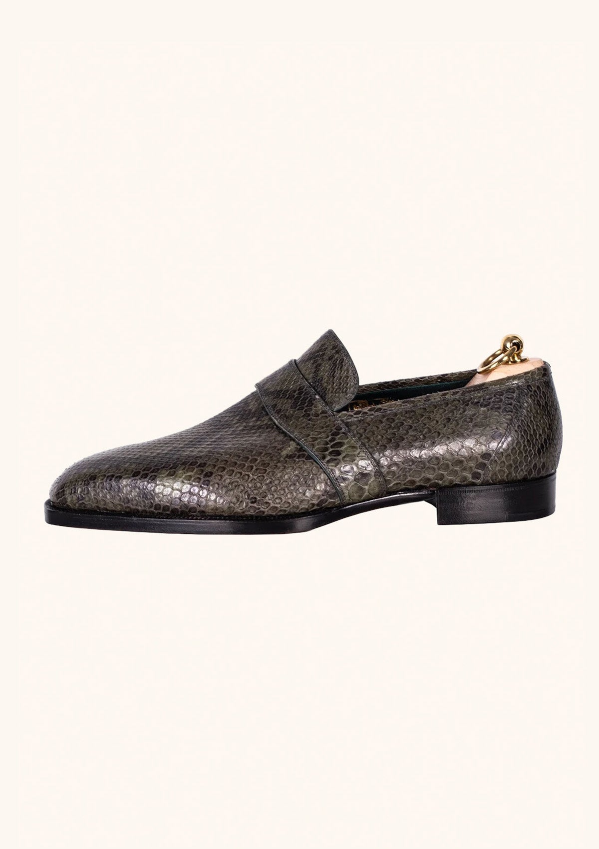 Stefano Bemer Loafers T1231 mocassini pitone verde