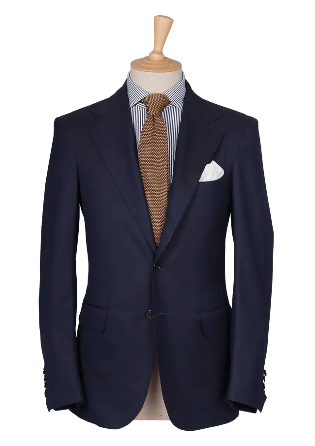 Stefano Bemer SV2045 Blazer Estivo Blu Sfoderato Lana
