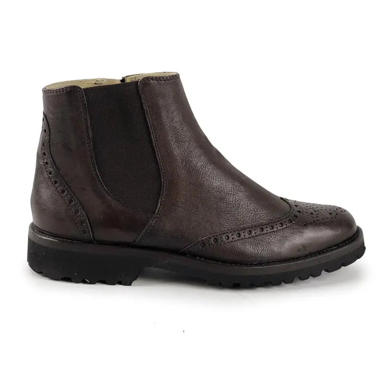 Sandro Barbera Stringate Donna 749 Beatles stivaletti moro