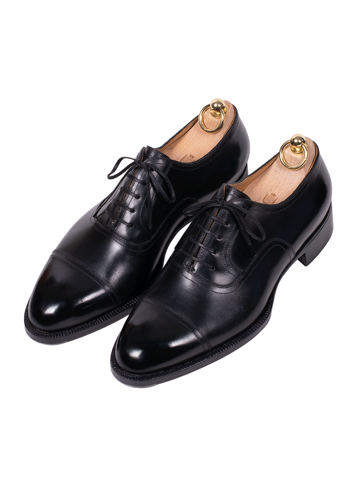Stefano Bemer Oxfords T6430 stringate nere pelle francese