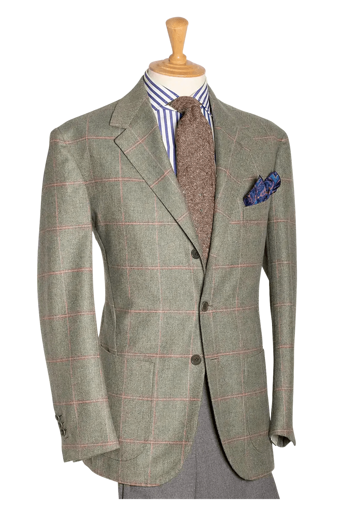 Stefano Bemer Blazers giacca tweed salvia taglia 50