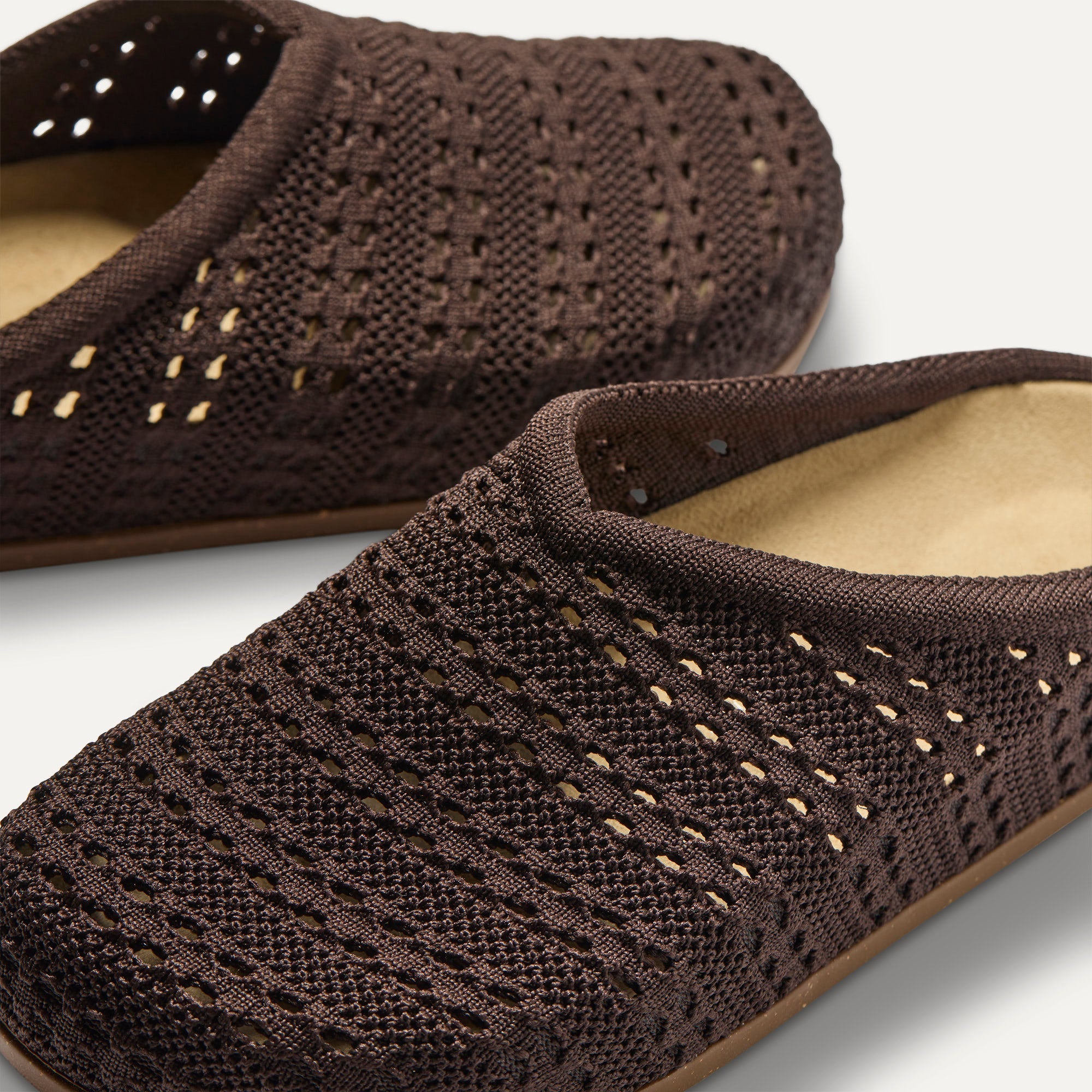 Rothy's The Casual Clog zoccoli donna Chocolate uncinetto