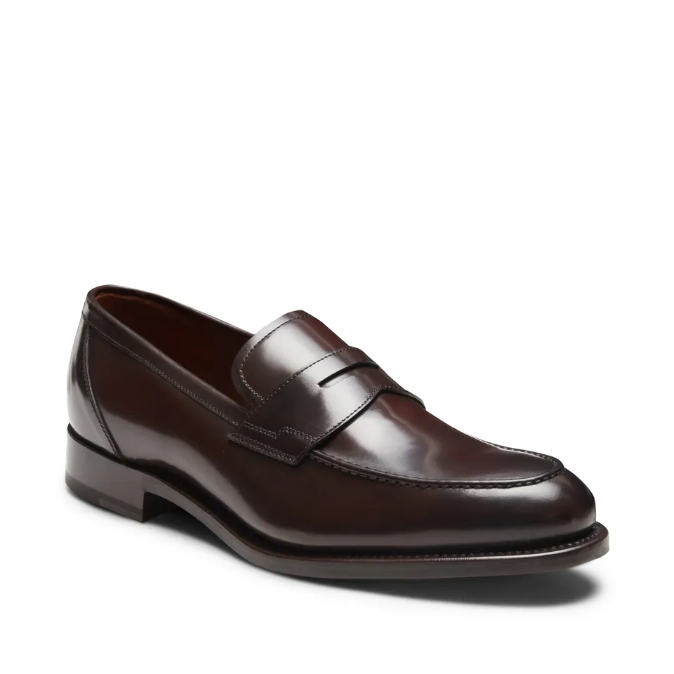 F.lli Rossetti 12605 Mocassino Pelle Uomo Ebano Goodyear Cuoio