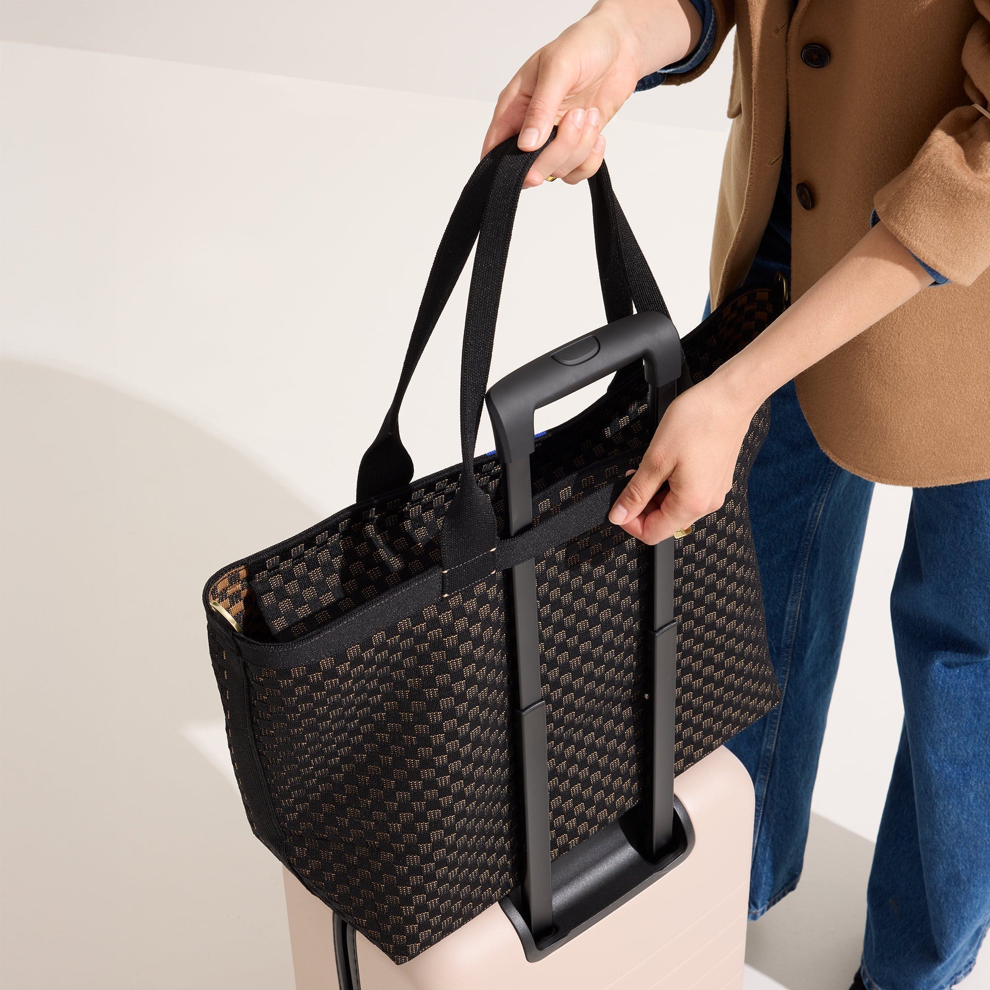 Rothy's The Zip Travel Tote borsa viaggio Night Song con zip