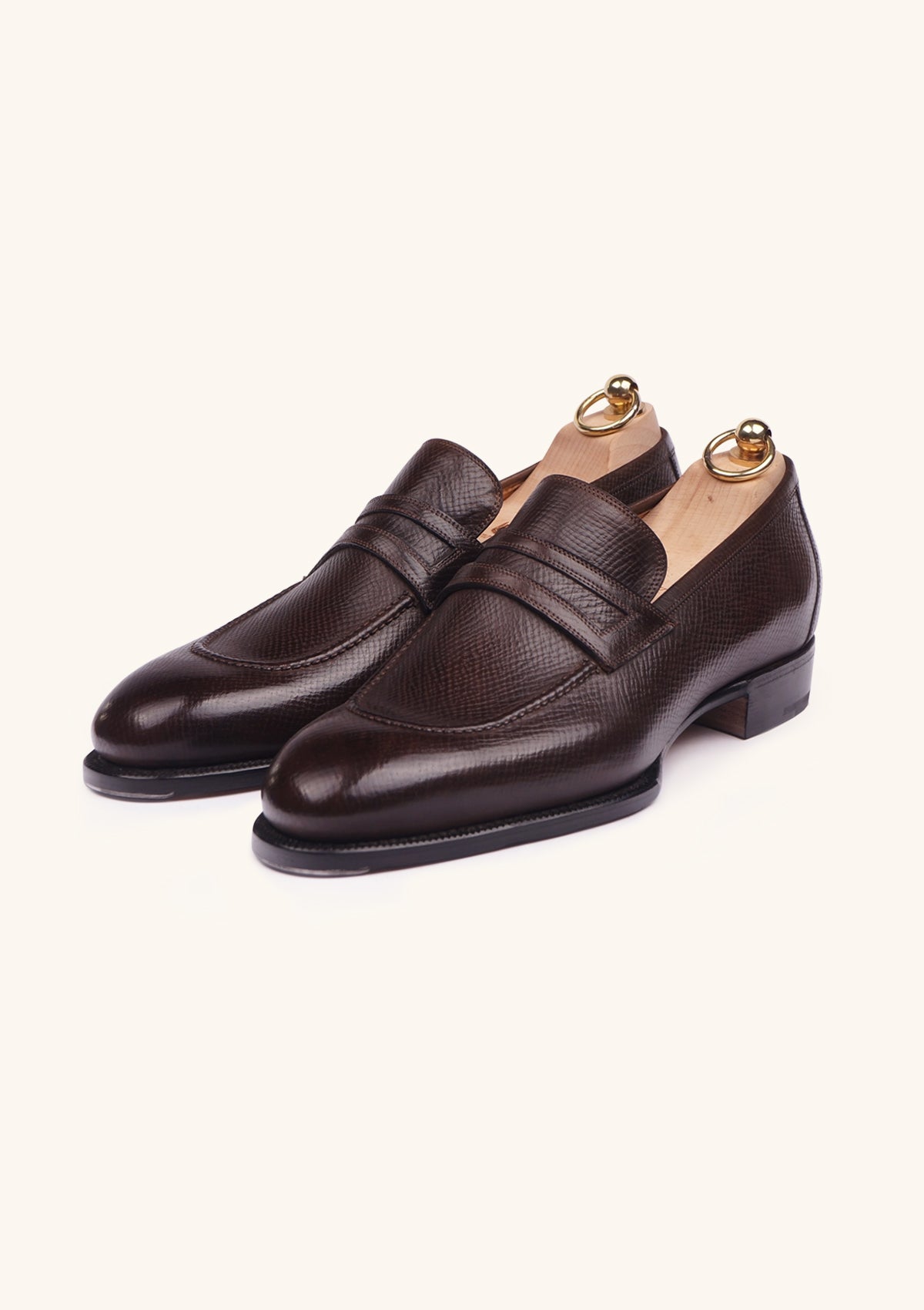 Stefano Bemer Loafers Mocassino Penny Marrone Scuro T1255