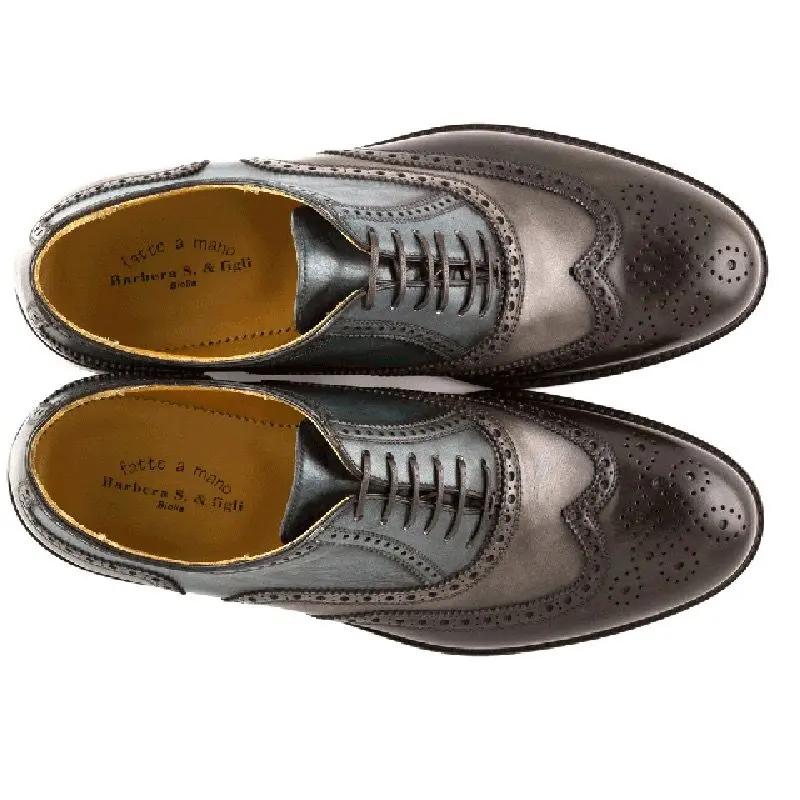 Sandro Barbera 981 oxford brogue paris multicolor tinta mano