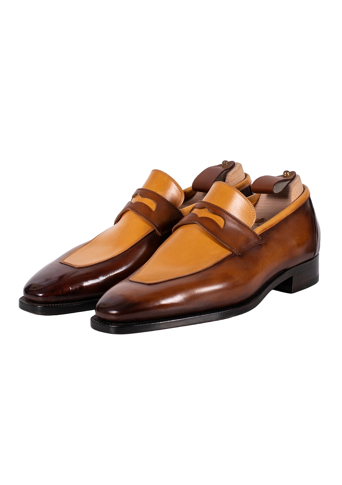 Stefano Bemer Loafers C1396 mocassini penny tan pelle