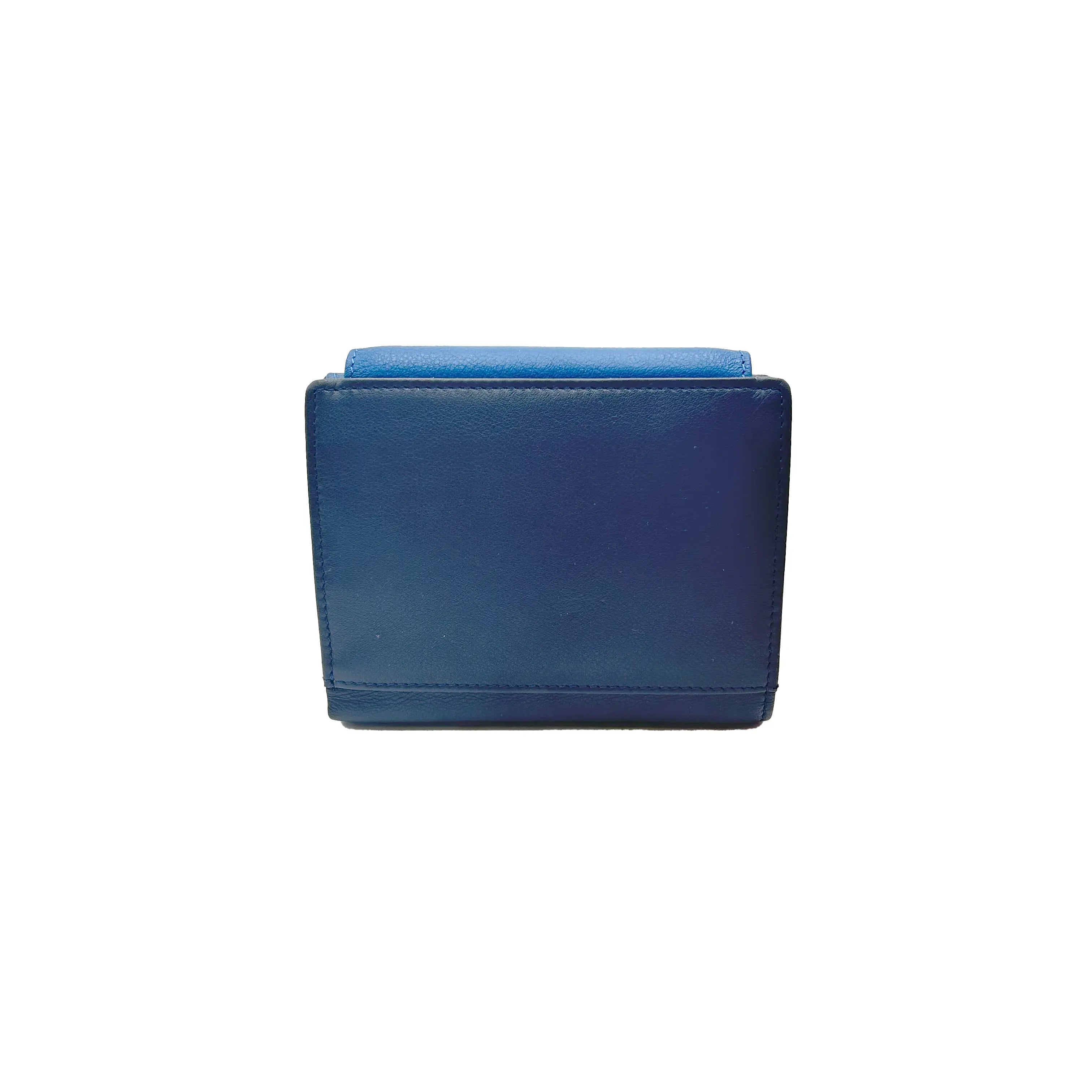 Sandro Barbera 616 portafoglio donna blu royal pelle