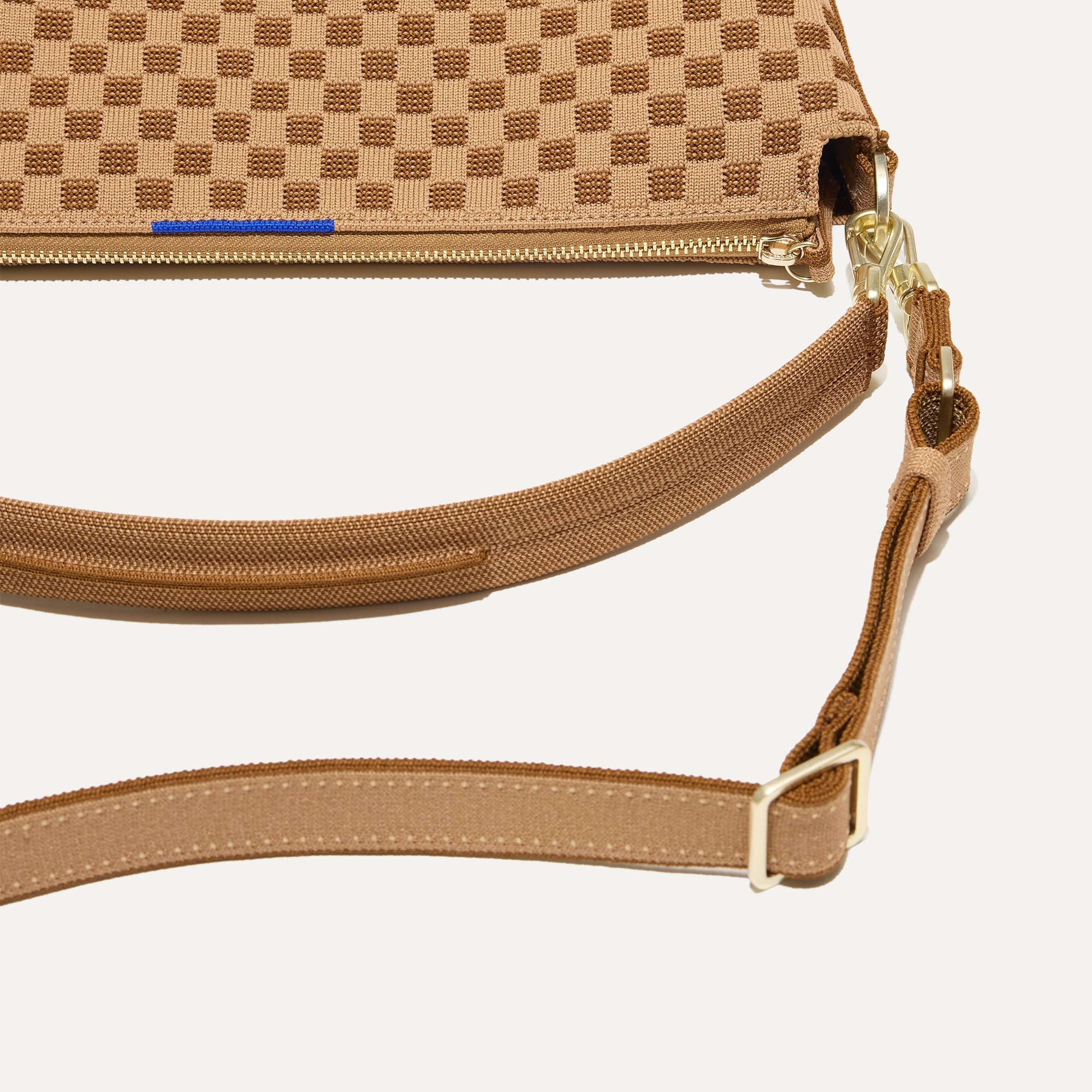 Rothy's The Daily Crossbody borsa tracolla marrone Hazelnut zip