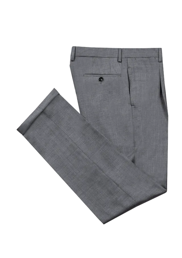 Stefano Bemer Trousers SV3053 pantaloni lana grigio medio