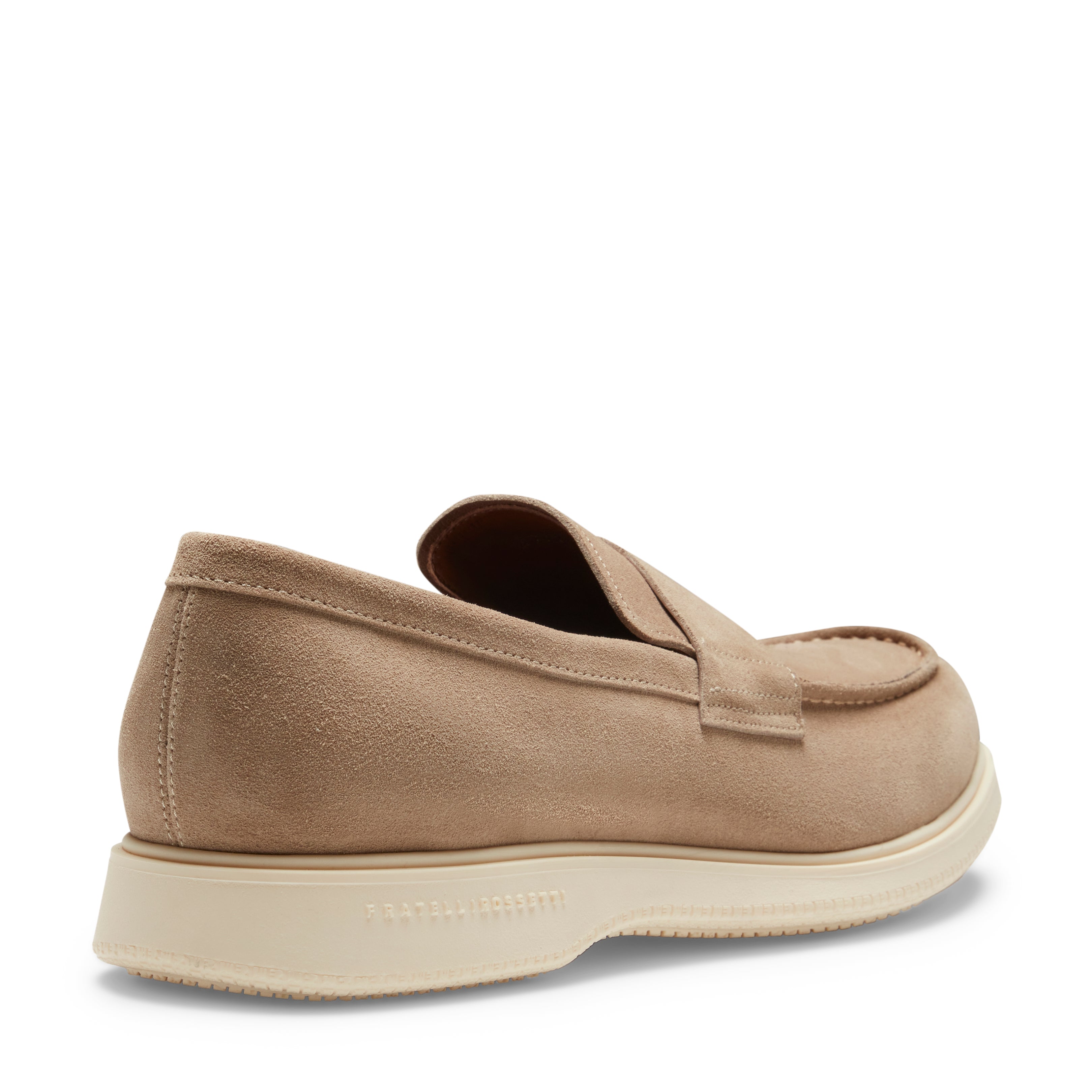 F.lli Rossetti mocassino suede corda con fascetta uomo