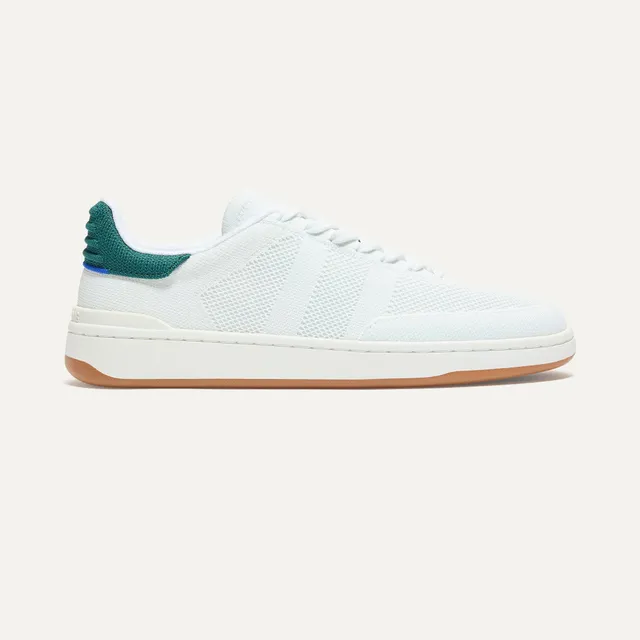 Rothy's The Men's Court Sneaker sneakers Turf bianco verde bosco