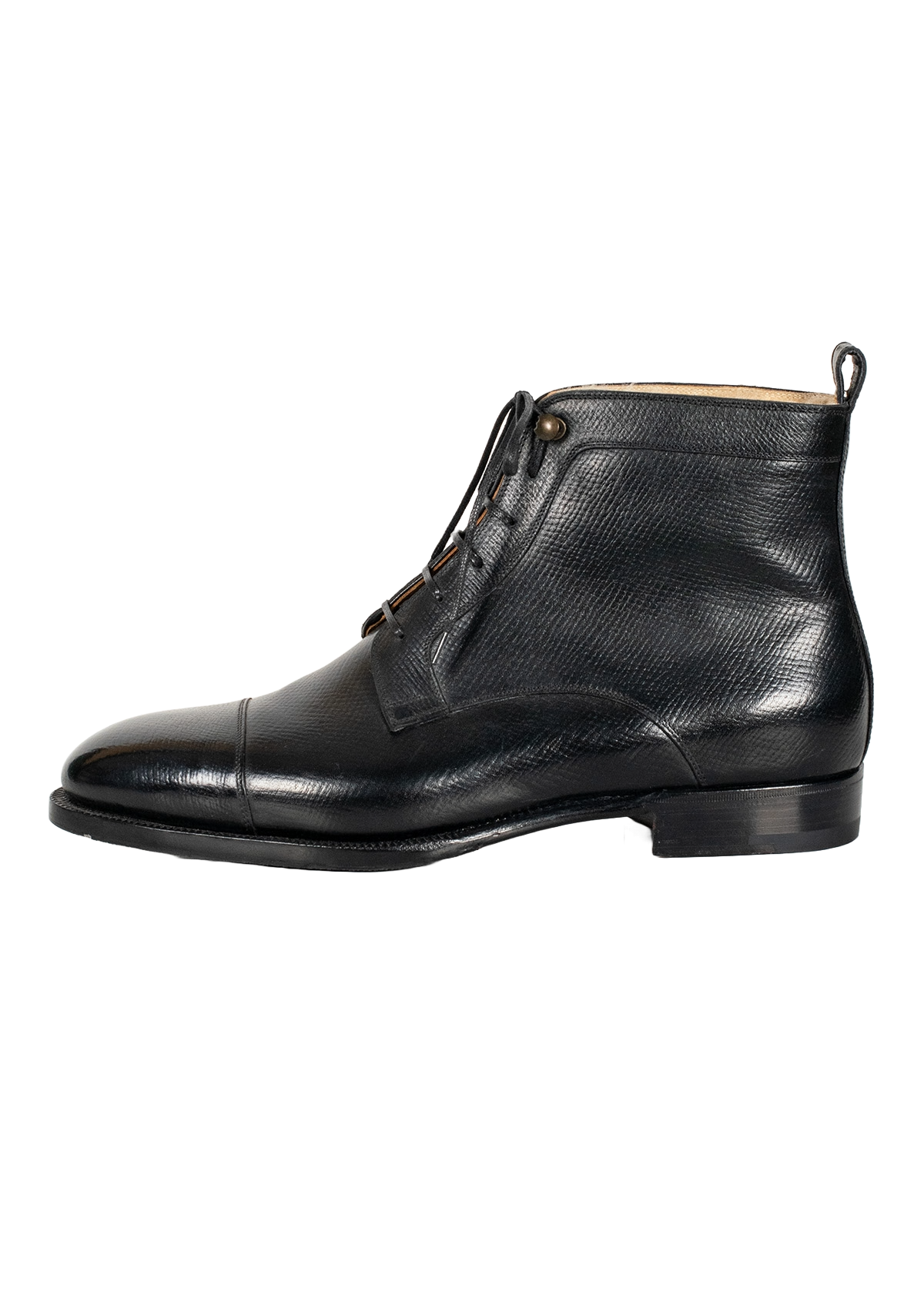 Stefano Bemer Boots Stivale C7850V3 Nero Pelle Misura 42