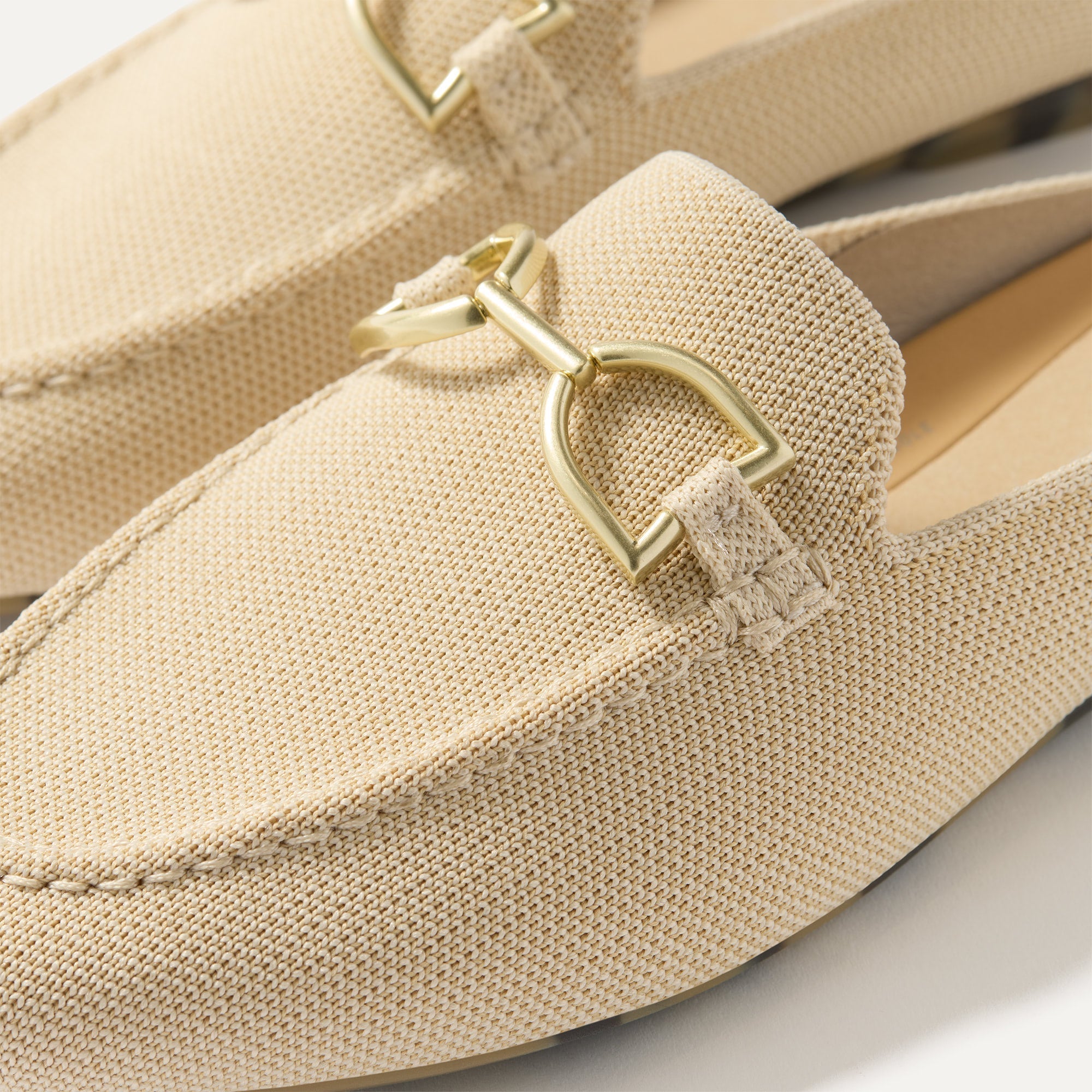 Rothy's Double Bit Loafer Mule mocassini sandstone