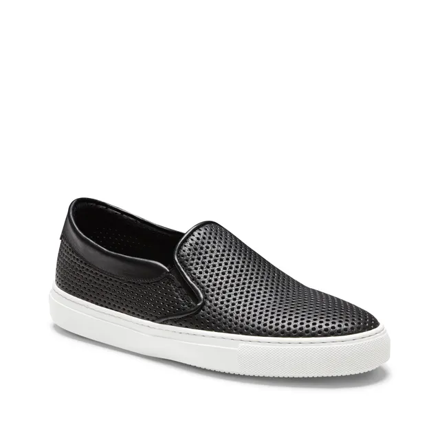 F.lli Rossetti 47401 Slipper Uomo Nero Pelle Traforata Elastici
