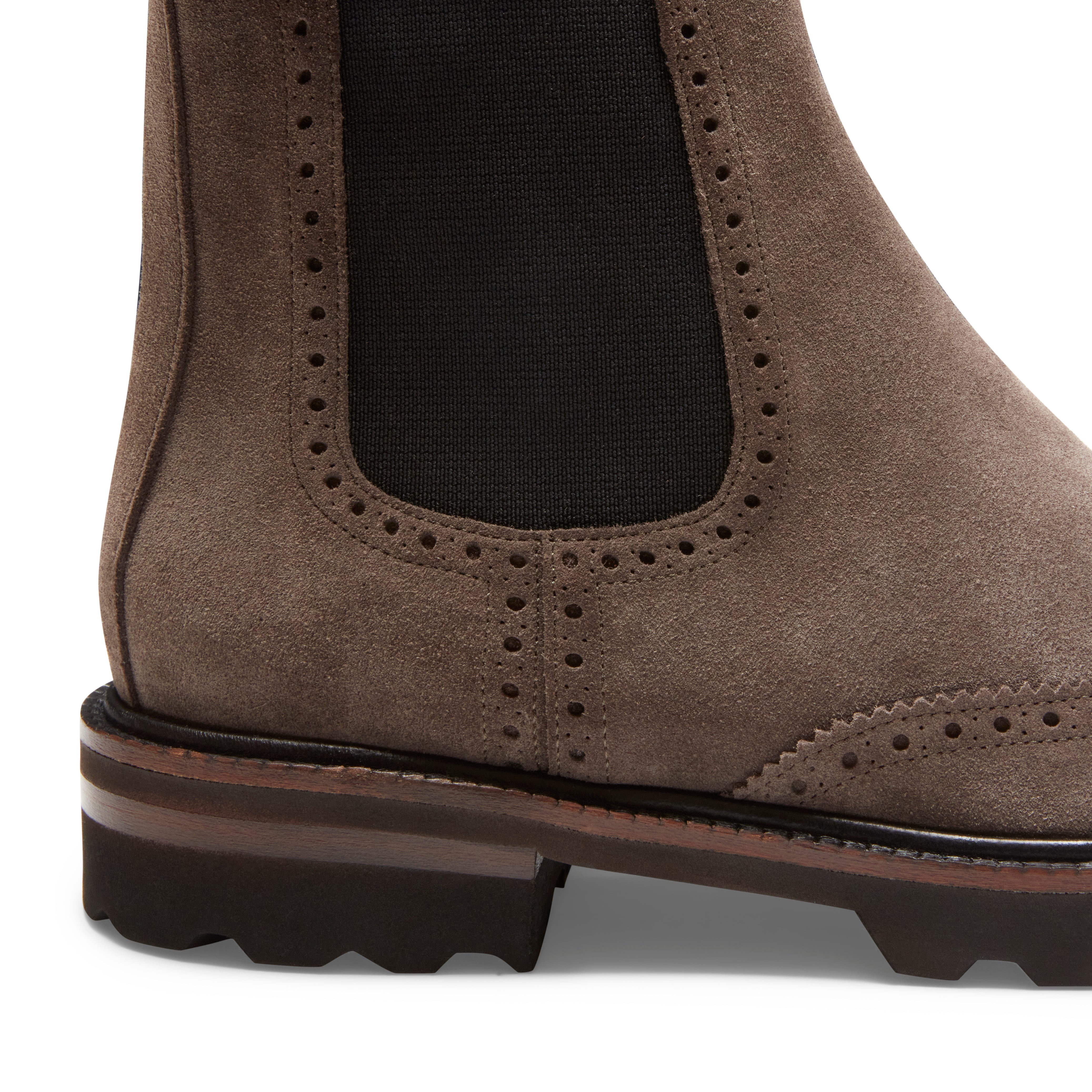 F.lli Rossetti 67946 Chelsea Stivaletti Suede Acciaio Brogue