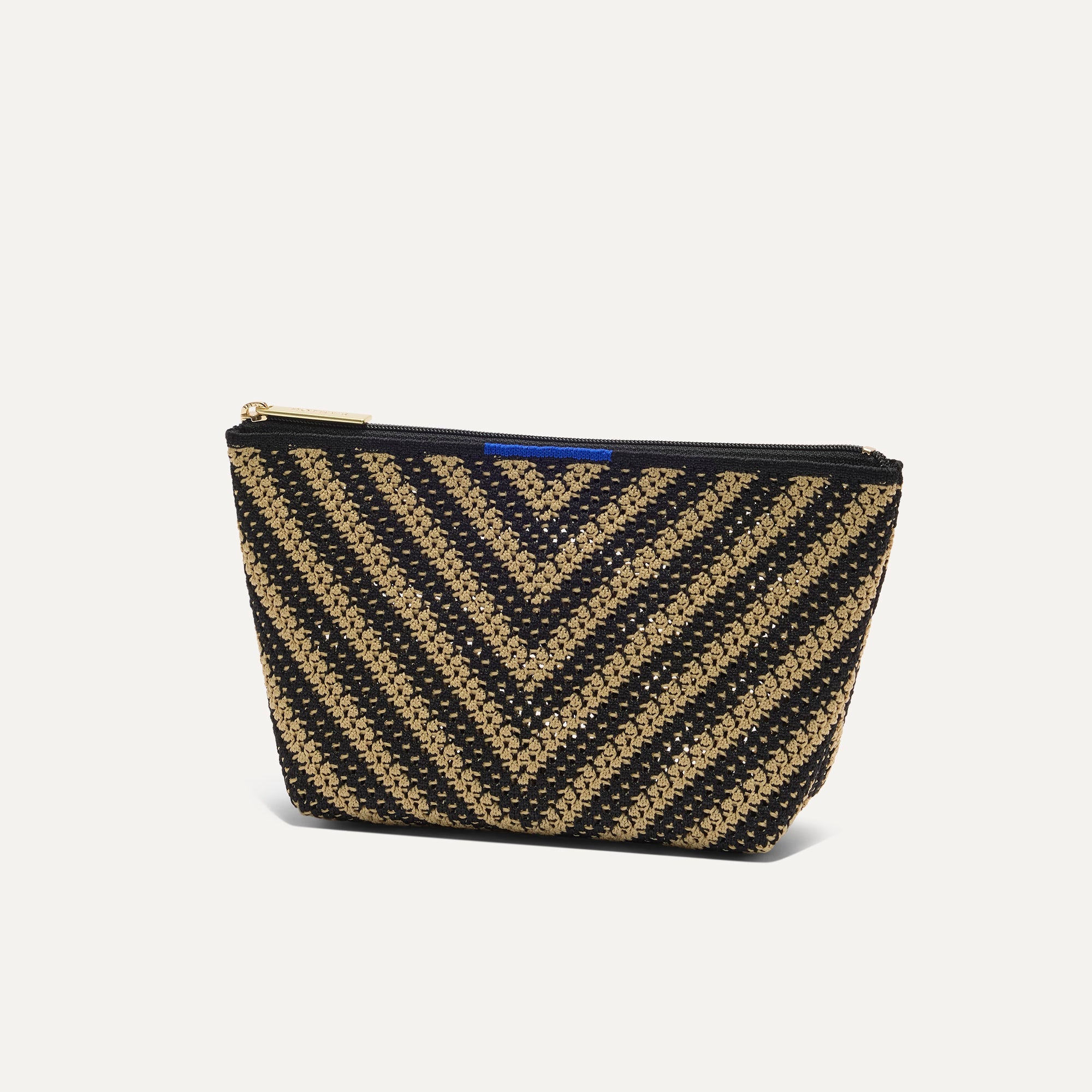 Rothy's The Travel Pouch Set pochette viaggio Toffee Chevron 2 pezzi