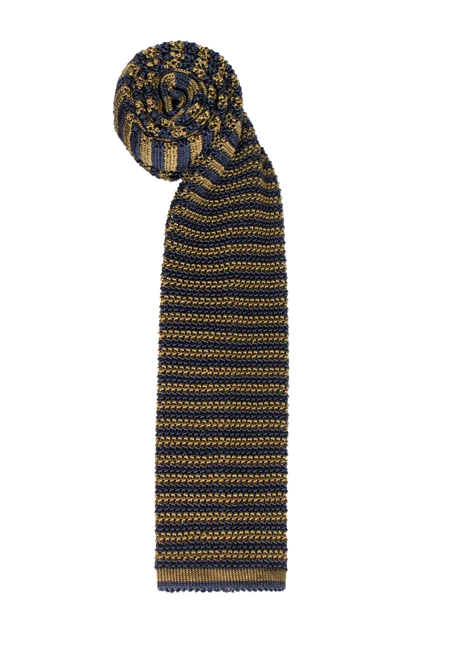 Stefano Bemer Ties SV5005 cravatta seta gialla blu