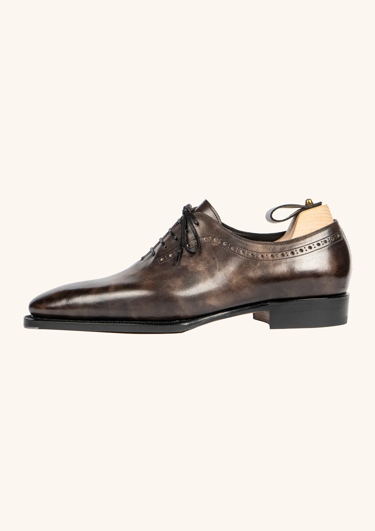 Stefano Bemer Oxfords T6310V2 scarpe grigie museum calf