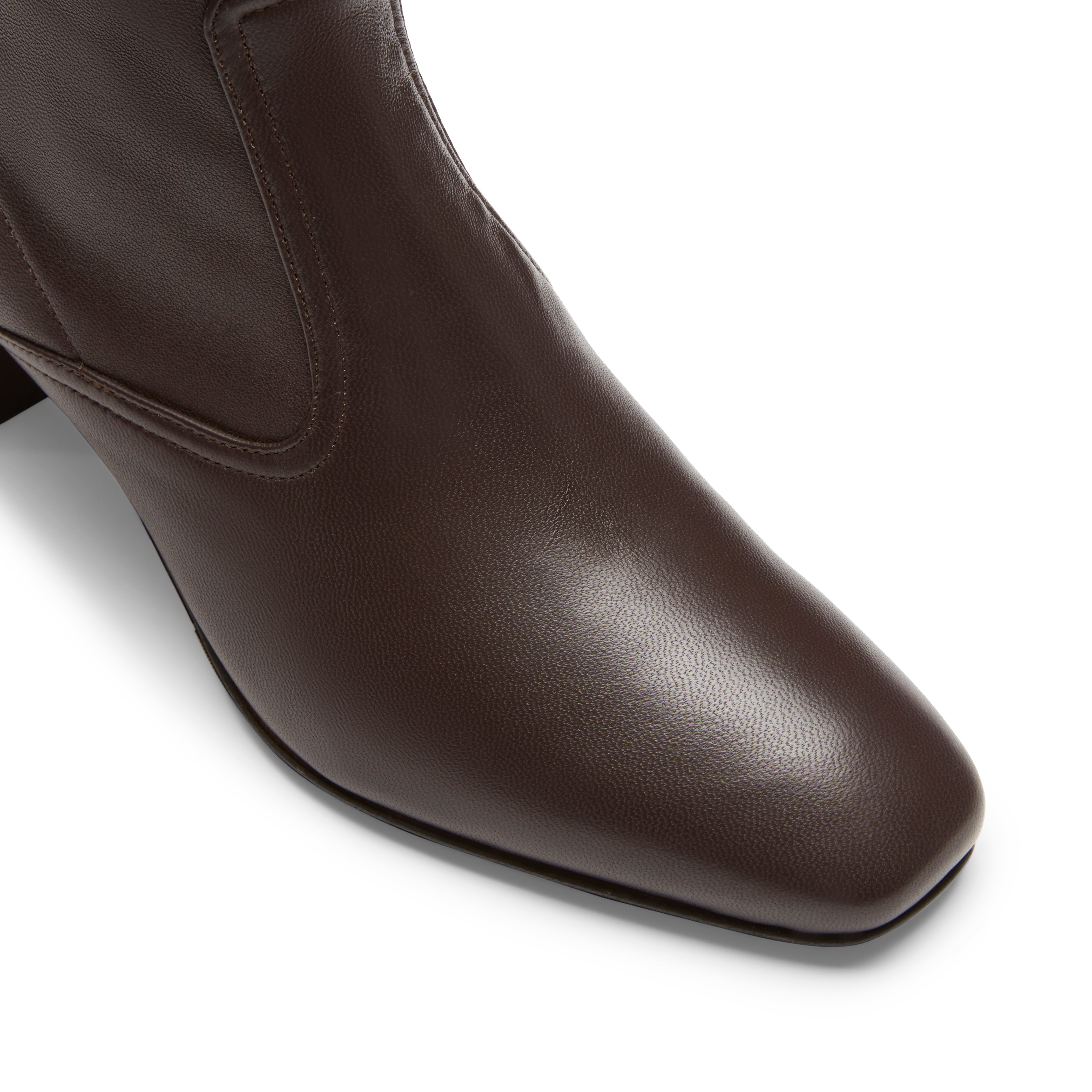 F.lli Rossetti Stivaletto pelle moro tacco 50mm zip