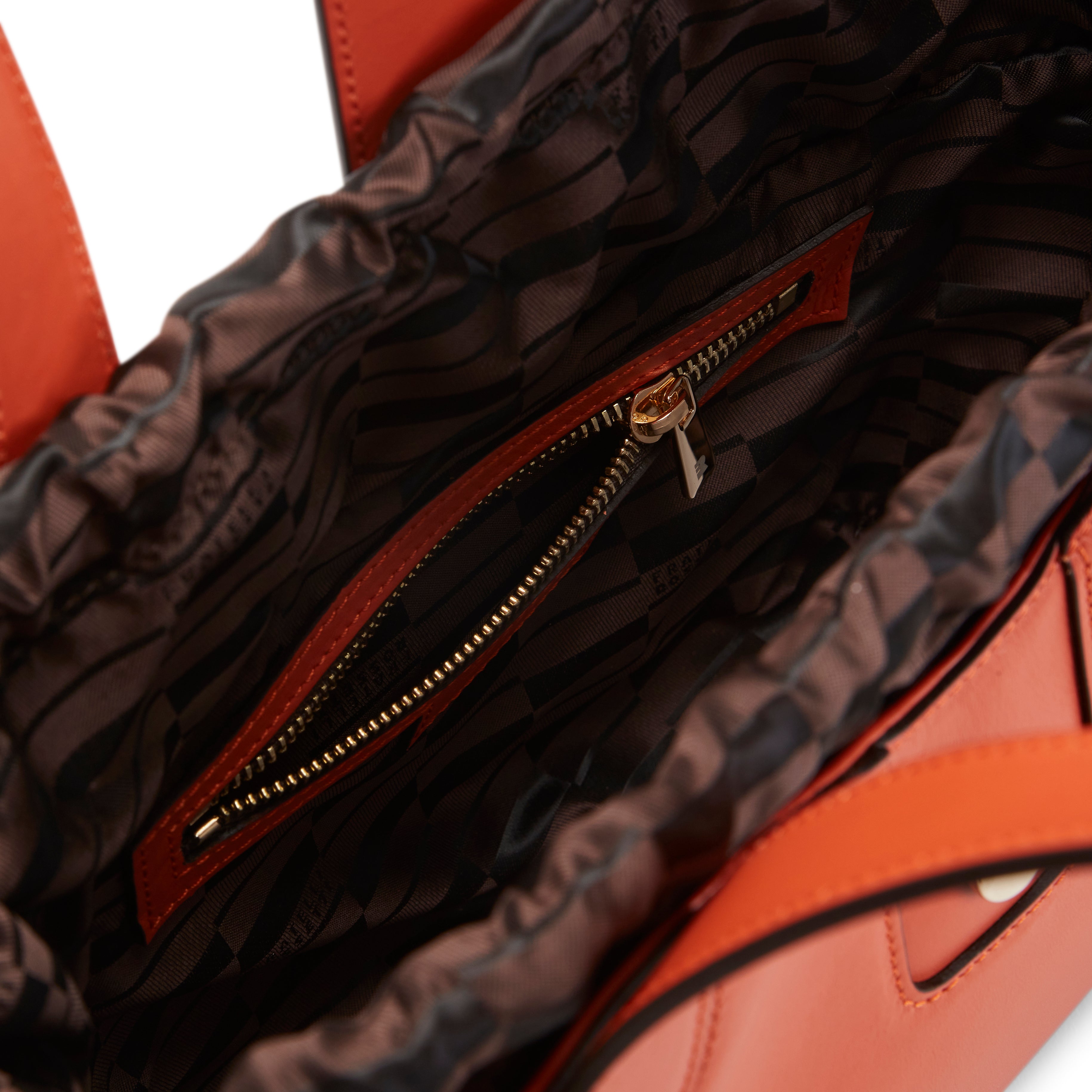 F.lli Rossetti Lisetta Tote Piccola Borsa Mandarino Pelle