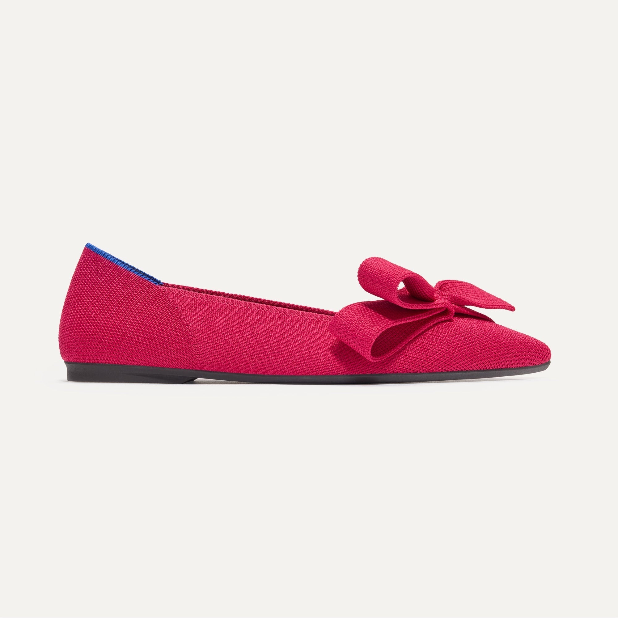 Rothy's The Bow Point II ballerine Rouge rosso fiocco punta