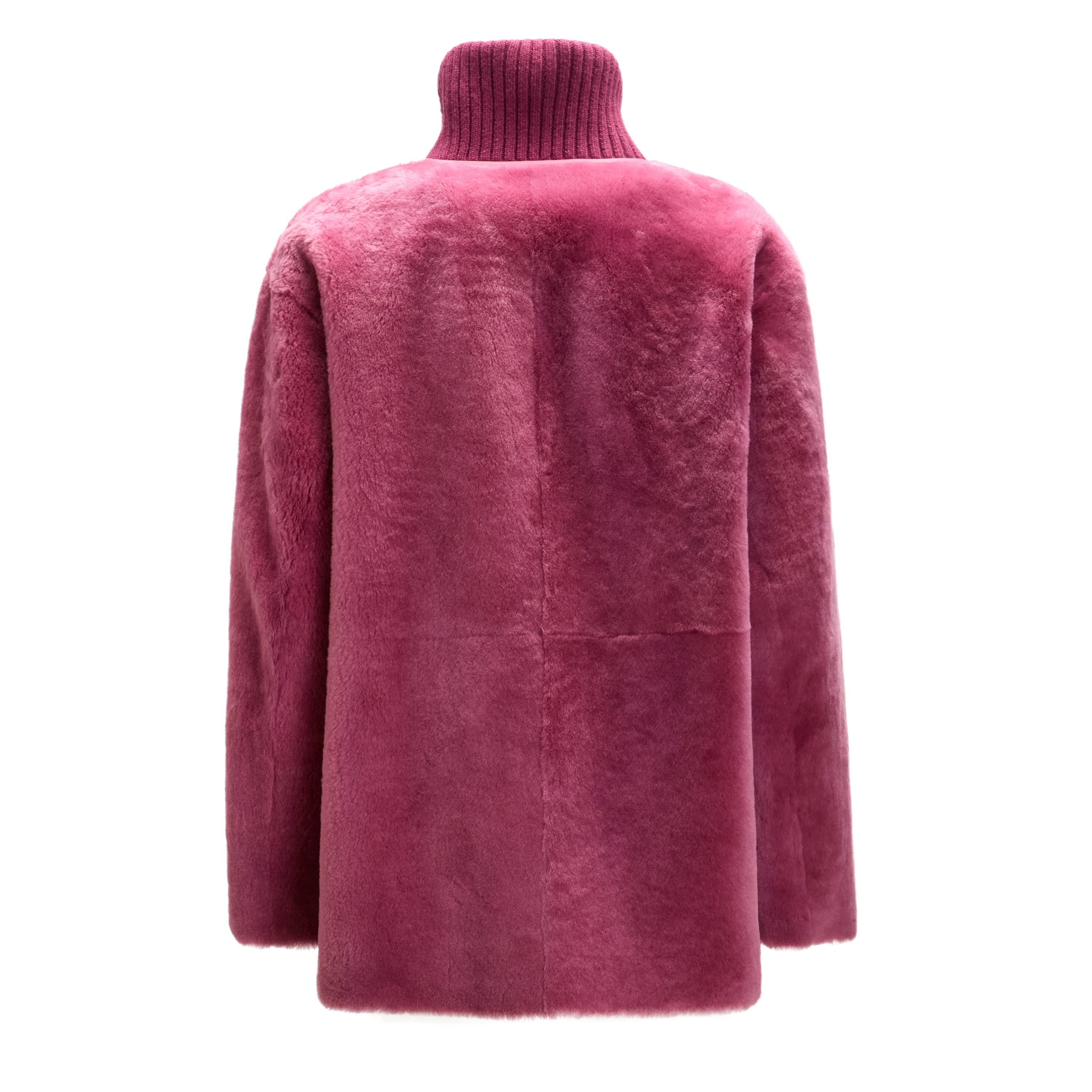 F.lli Rossetti 98416 Cappotto Donna Rosa Antico Shearling Reversibile