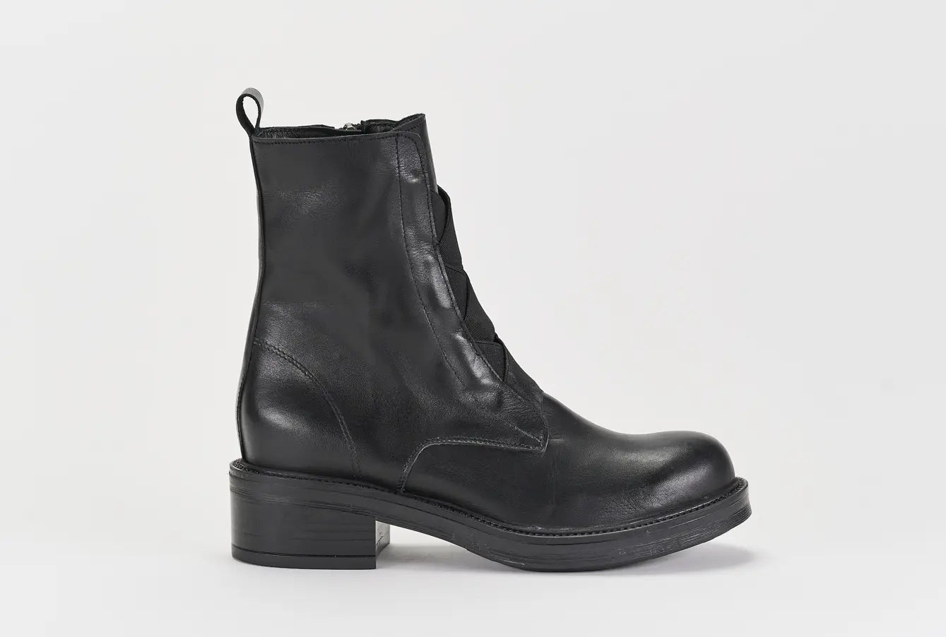 Sandro Barbera Gaia 13 stivaletto donna nero biker