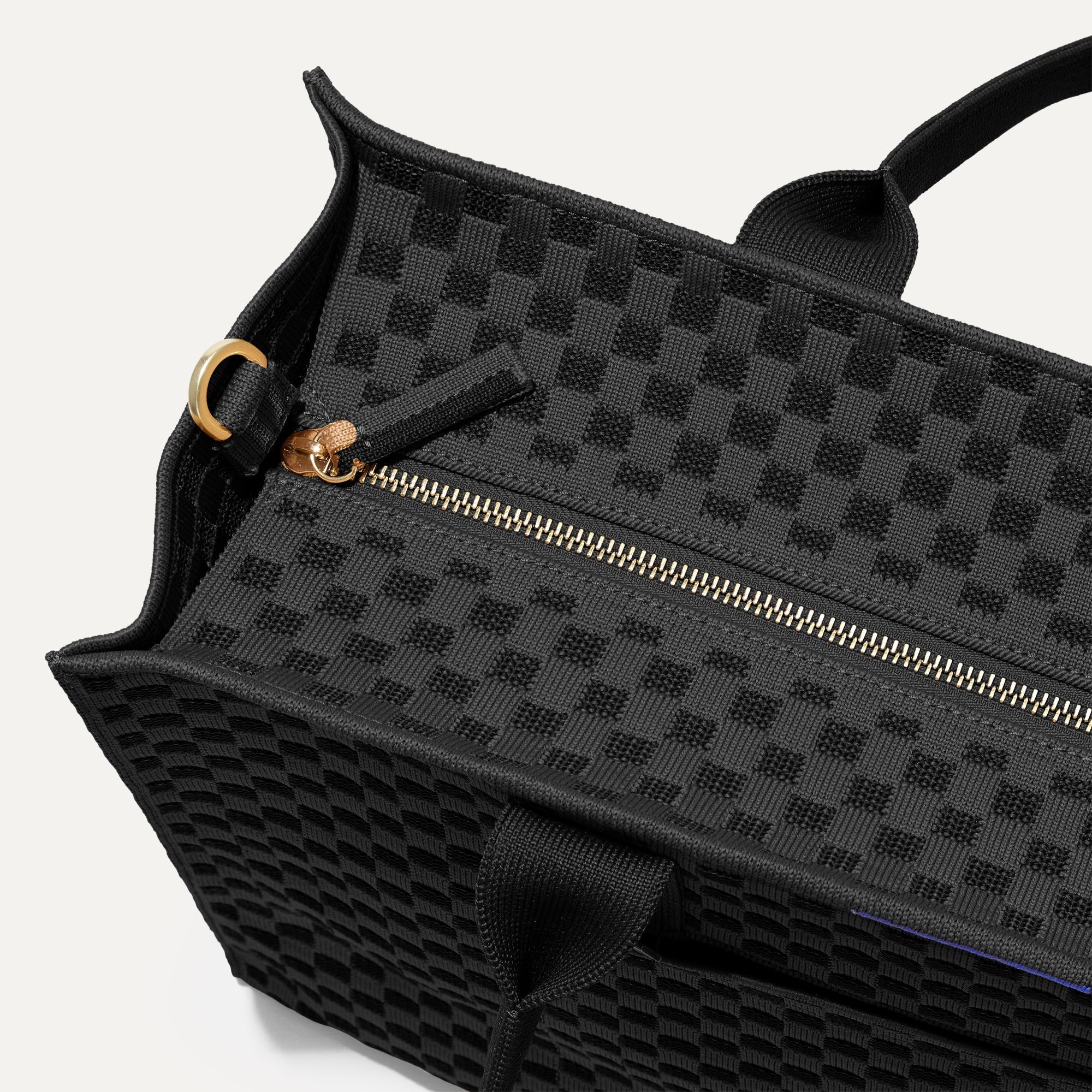 Rothy's The Classic Tote borsa tote Black Sand con zip