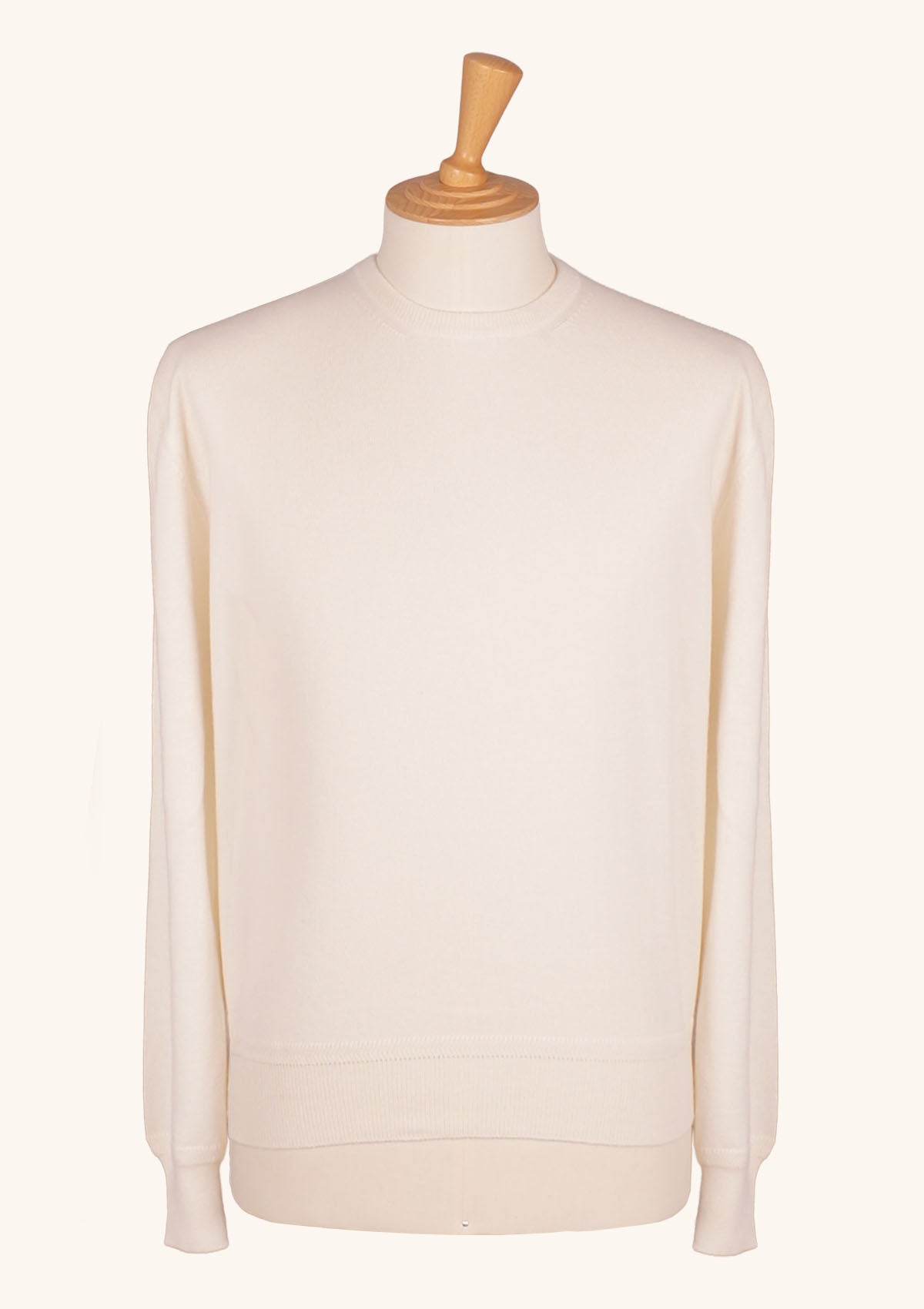 Stefano Bemer Knitwear W26SB200 maglione cashmere crema